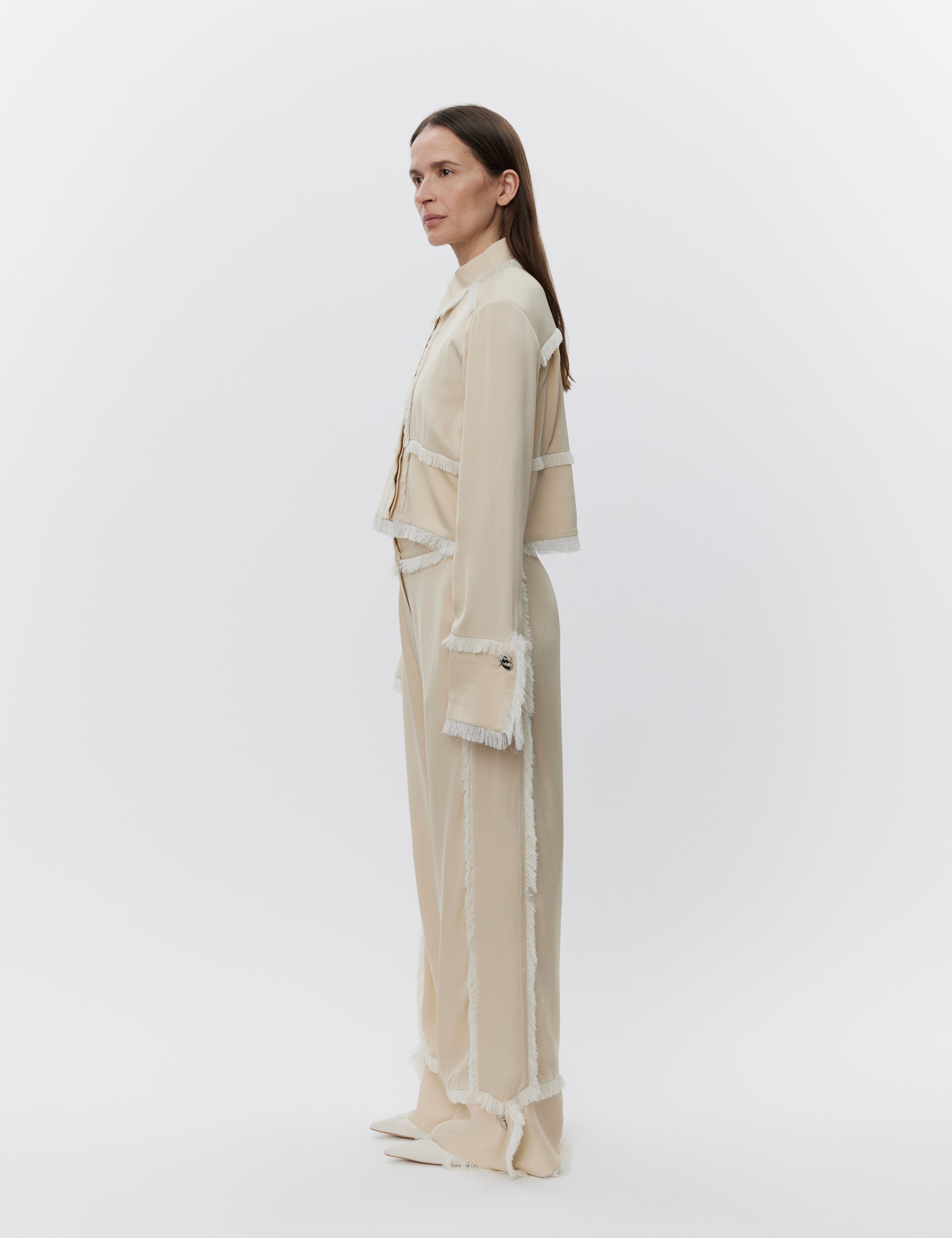 DAY Birger ét Mikkelsen Theodor - Matte Crepe Pants 141107 OYSTER GRAY