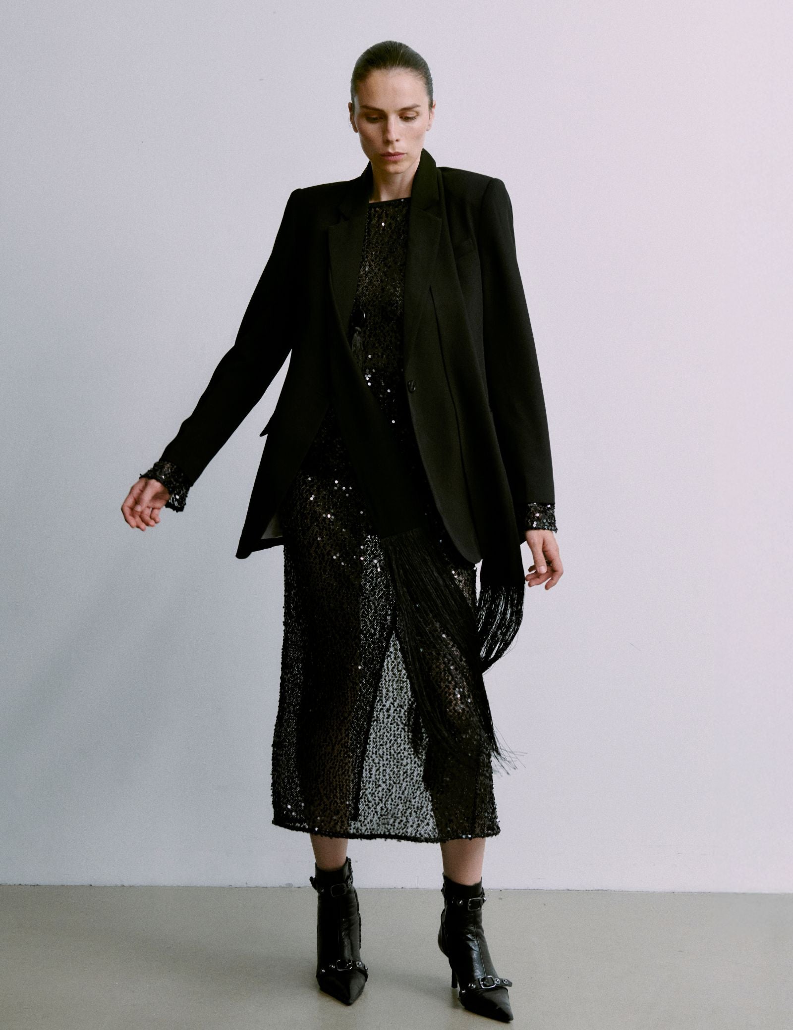 DAY Birger ét Mikkelsen Tulli - Shimmering Night Skirt 190303 BLACK