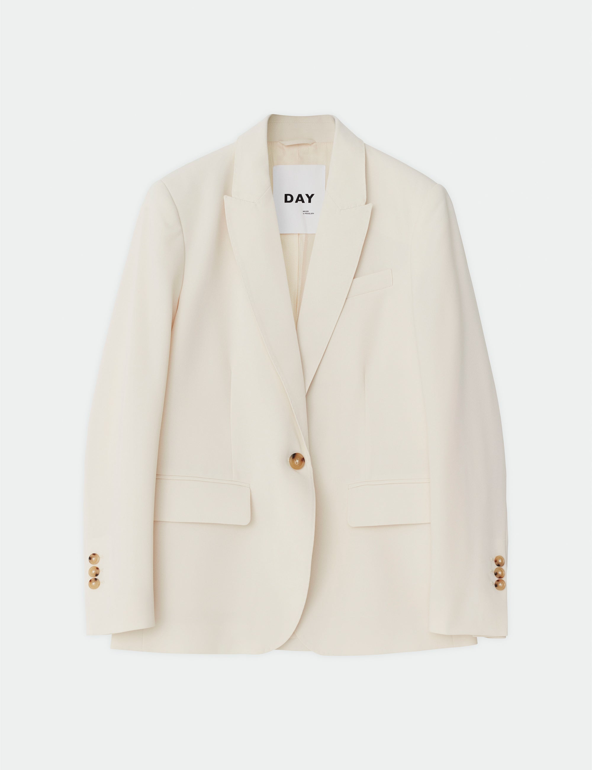 DAY Birger ét Mikkelsen Hector - Classic Gabardine Blazer 01002 Ivory Shade
