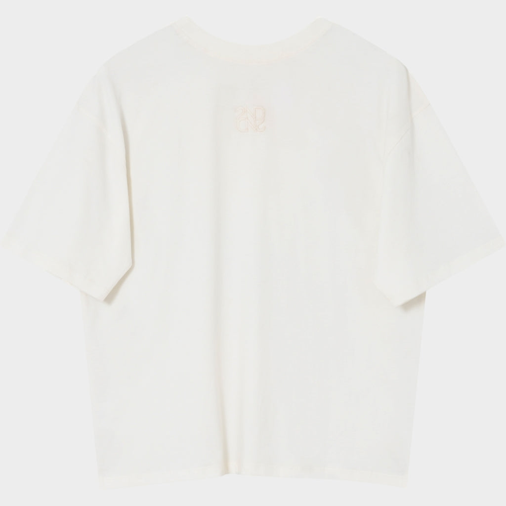 2NDDAY 2NDArale - Overwashed Jersey T-shirt 13008 Cloud Dancer