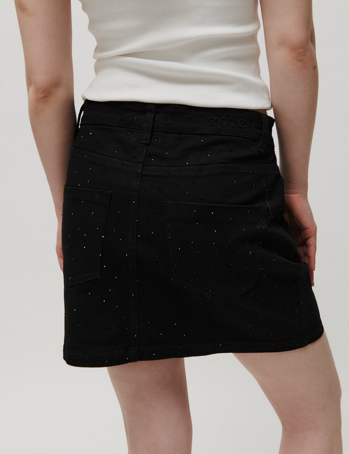 2NDDAY 2NDLollie - Crystal Denim - Skirt Skirt D002 Black Denim