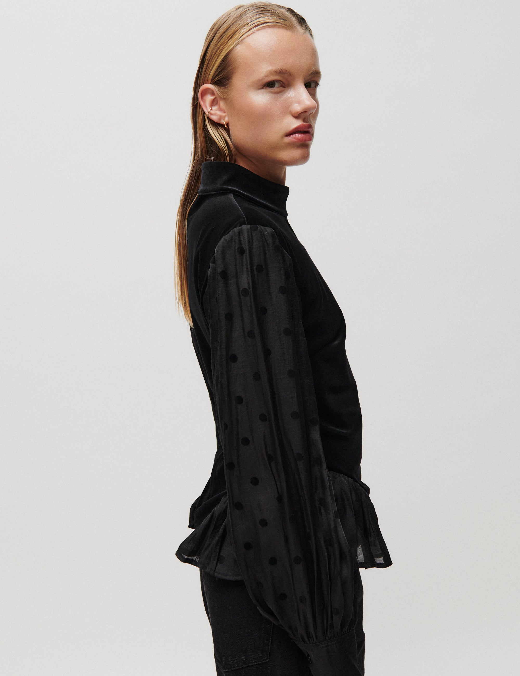2NDDAY 2NDMarko - Dot Tenca Blouse 190303 Black