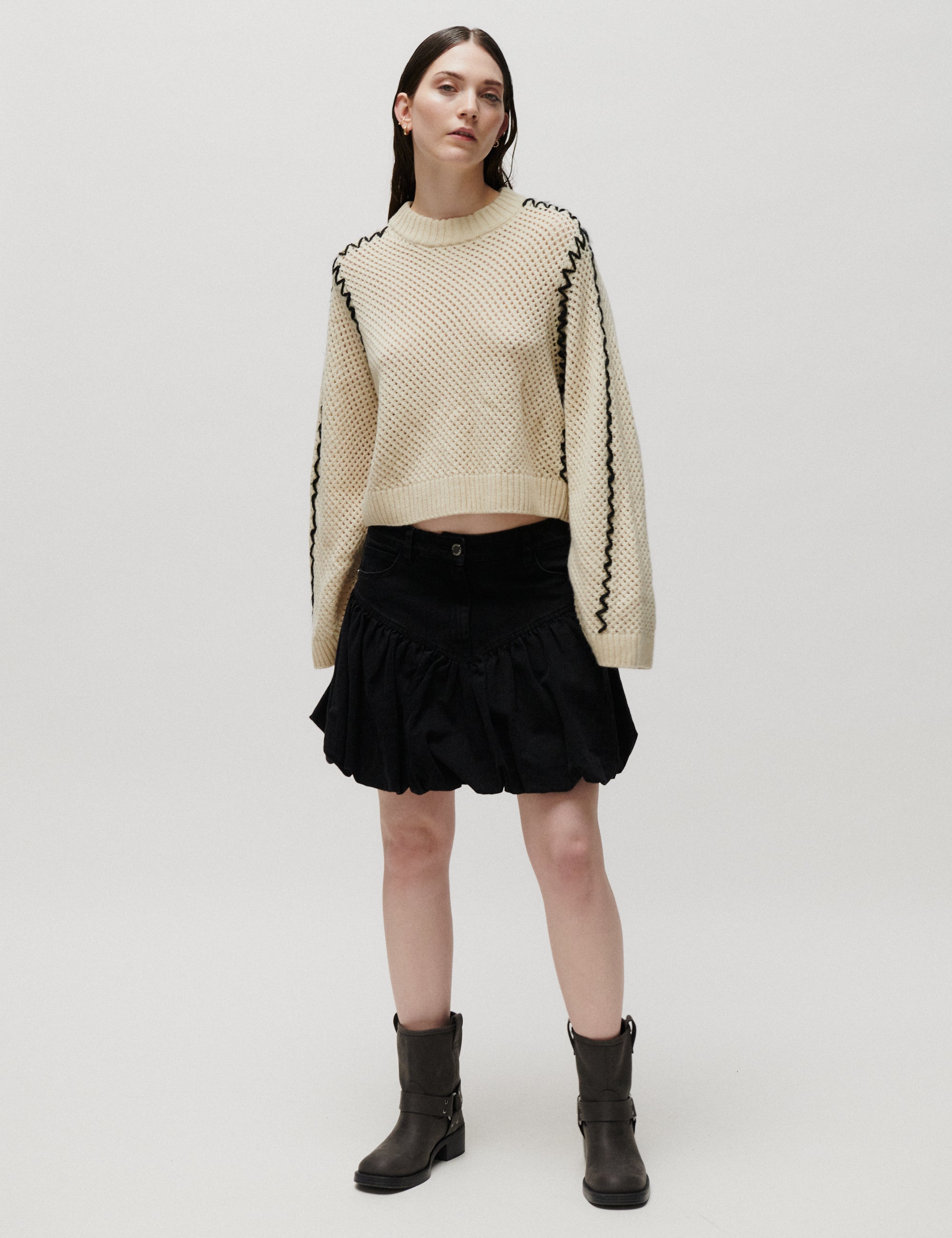 2NDDAY 2NDOllay - Winter Black Wash Skirt D002 Black Denim