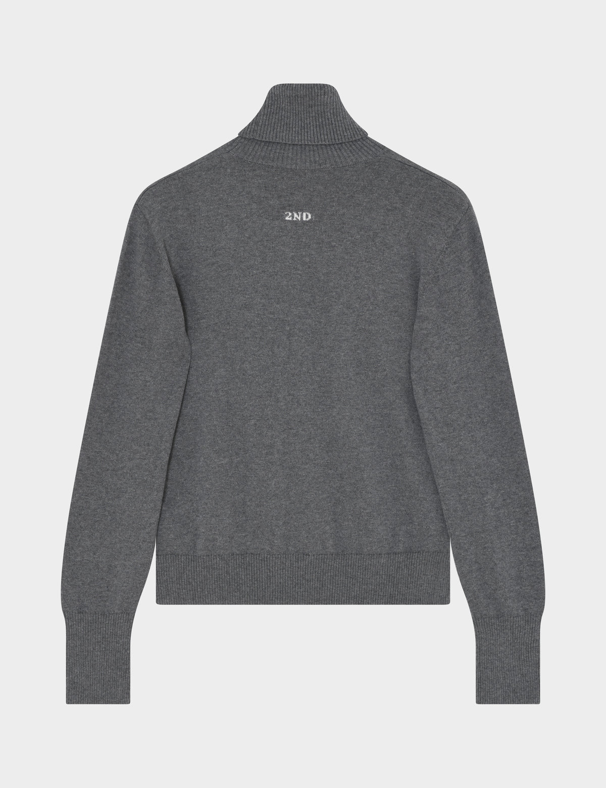 2NDDAY 2NDPorto - Soft Wool Pullover 11991 Medium Grey Mel.