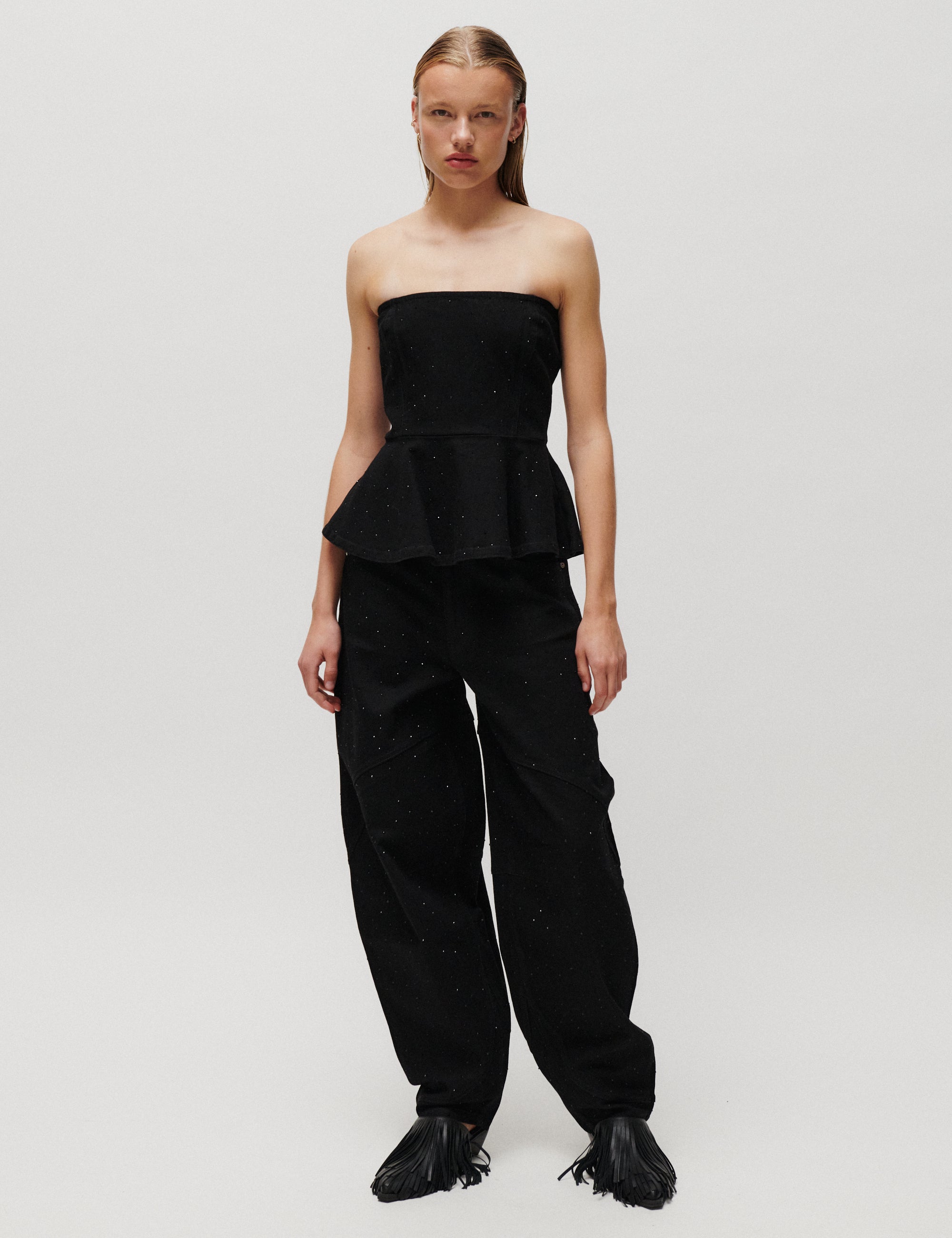 2NDDAY 2NDSaphie - Crystal Denim - Top Top D002 Black Denim
