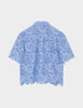 2ND Austinas - Broderi Anglaise Mix - Shirt - CASHMERE BLUE