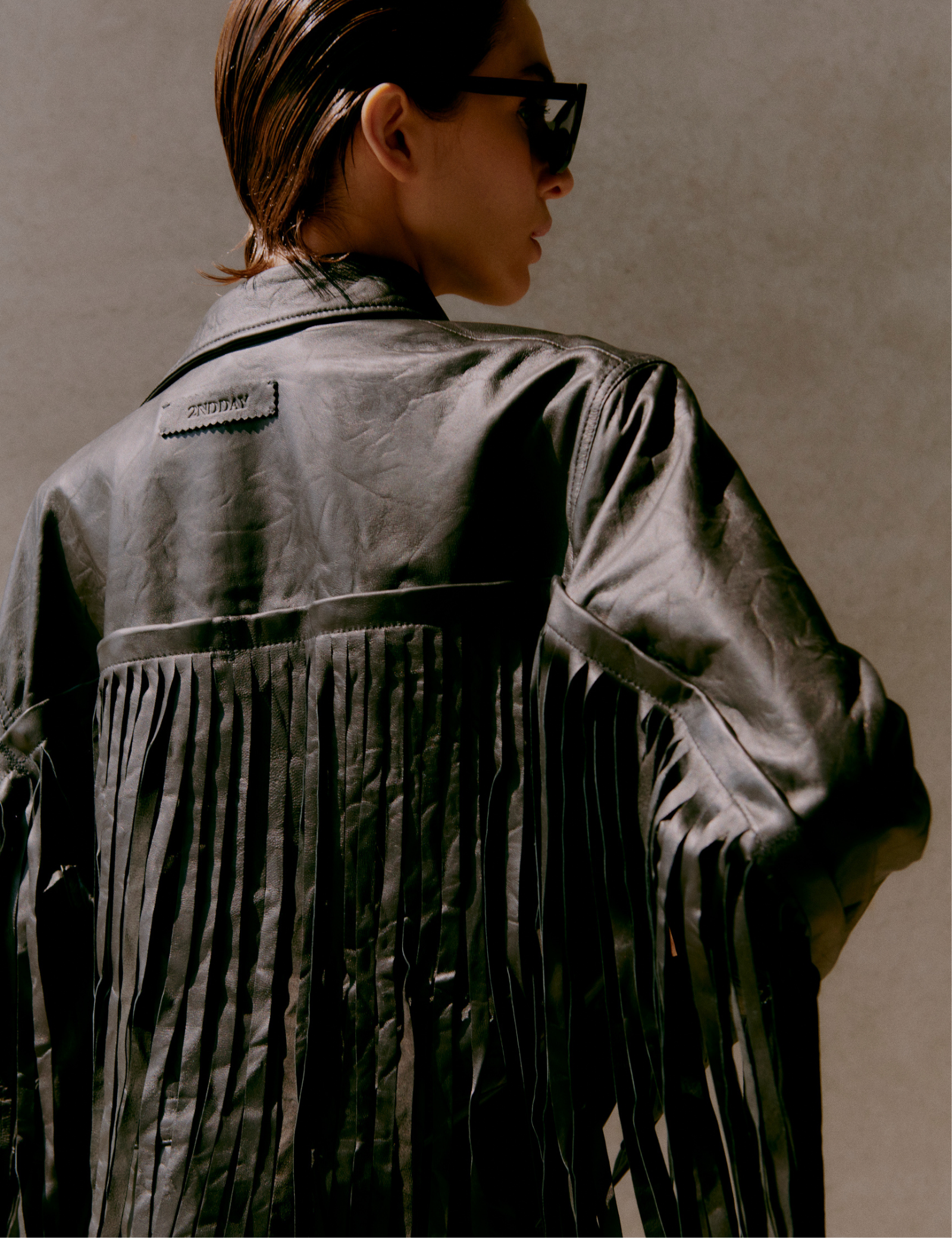 2NDDAY 2ND Brucet - Fine Leather - Jacket Jacket 194008 Meteorite (Black)