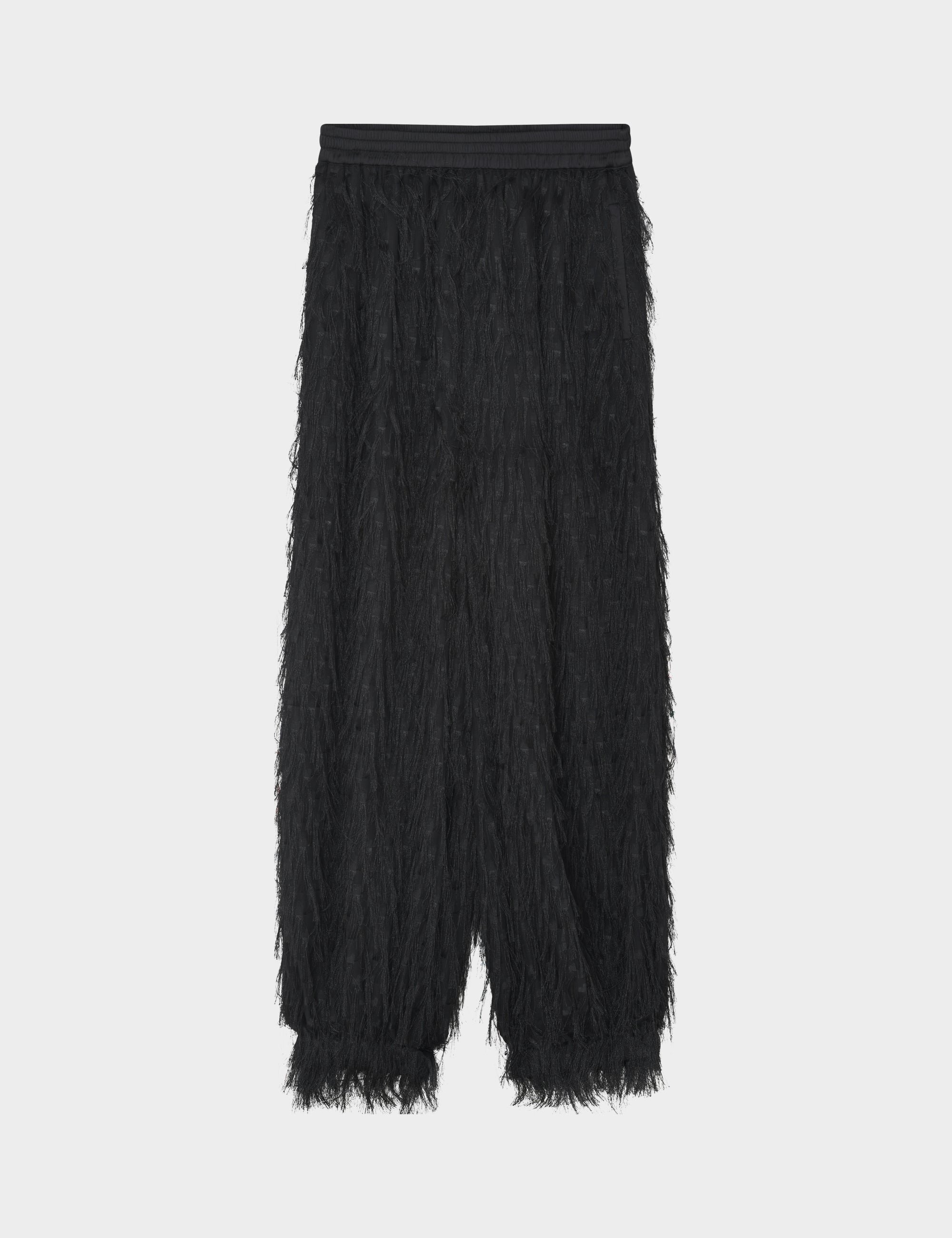 2NDDAY 2ND Caleb - Textured Fringe - Pants Pants 190303 Black