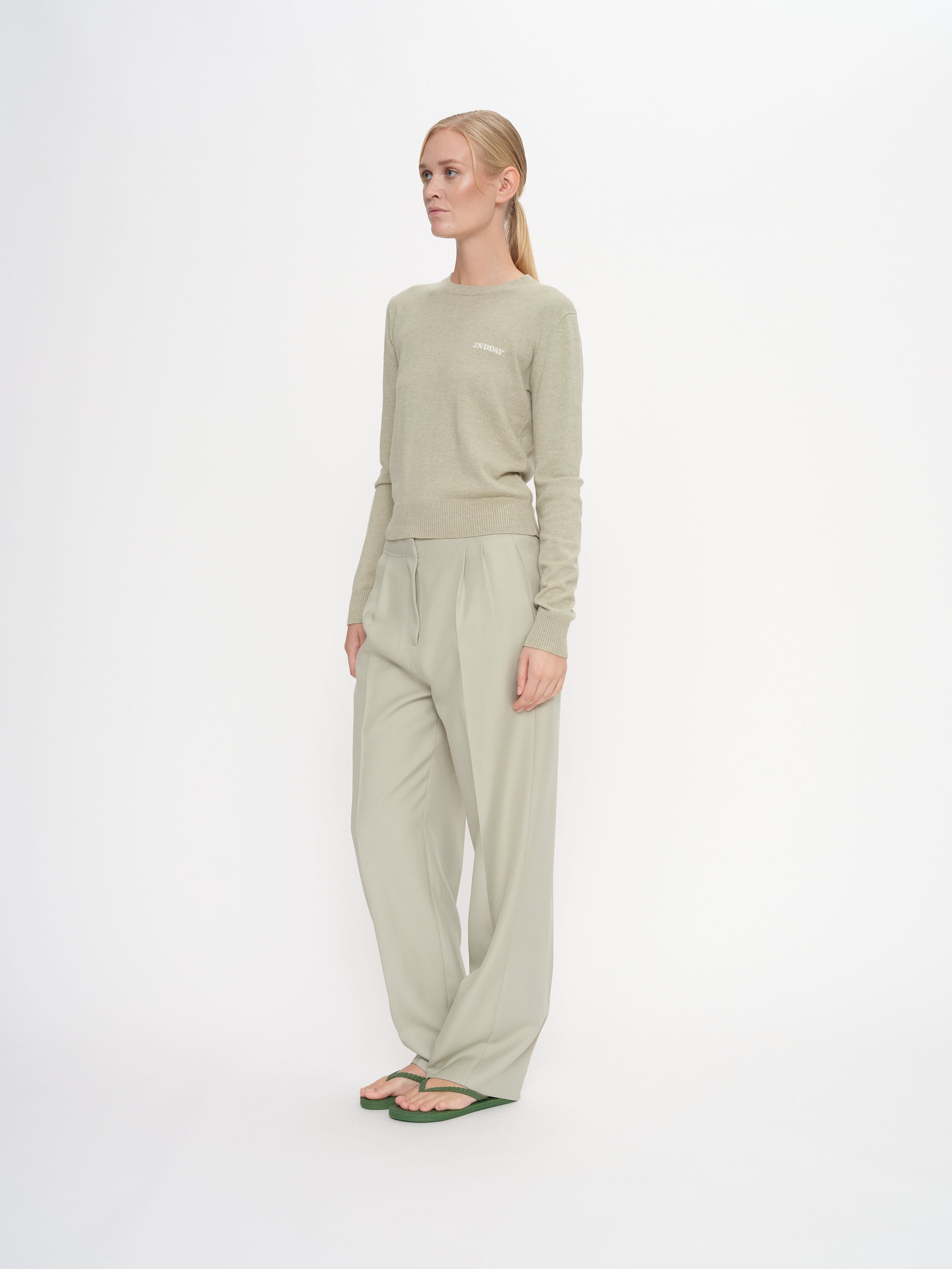 2NDDAY 2ND Celeste - Fine Tailoring Pants 160110 Desert Sage