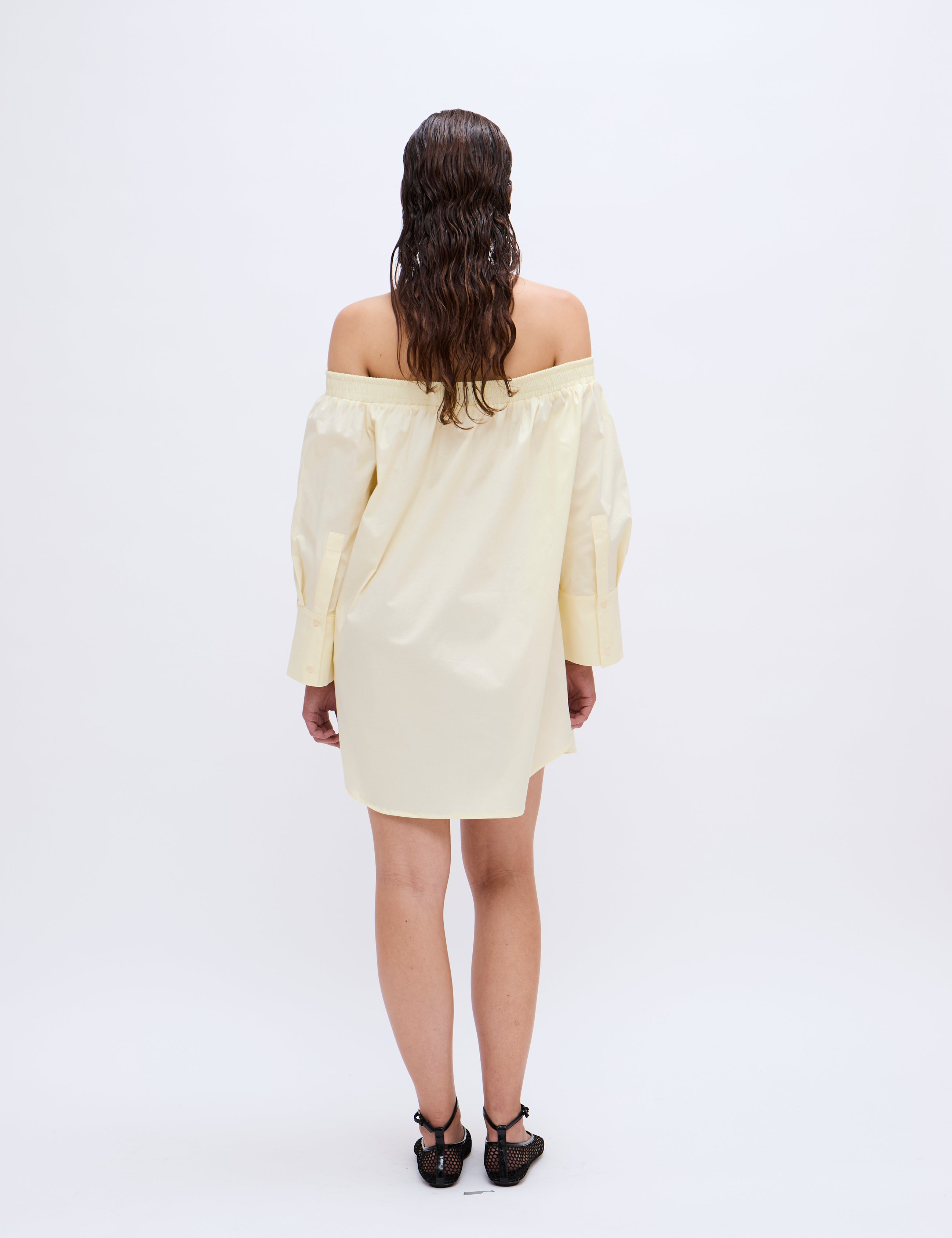 2NDDAY 2ND Christina - Poplin Dress 110617 Transparent Yellow