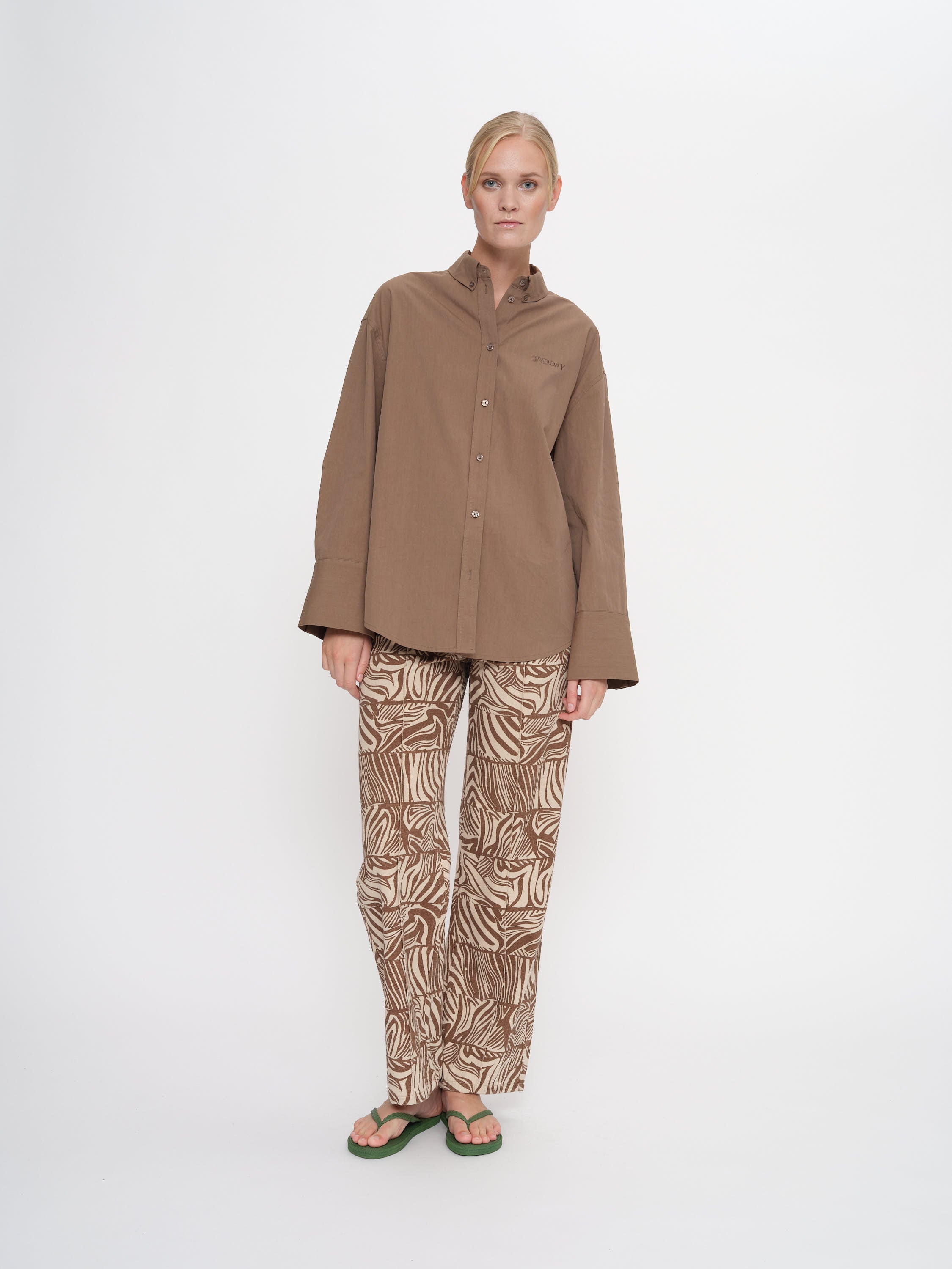 2NDDAY 2ND Clarome - Fine Crispy poplin Shirts & Blouses 181112 Walnut