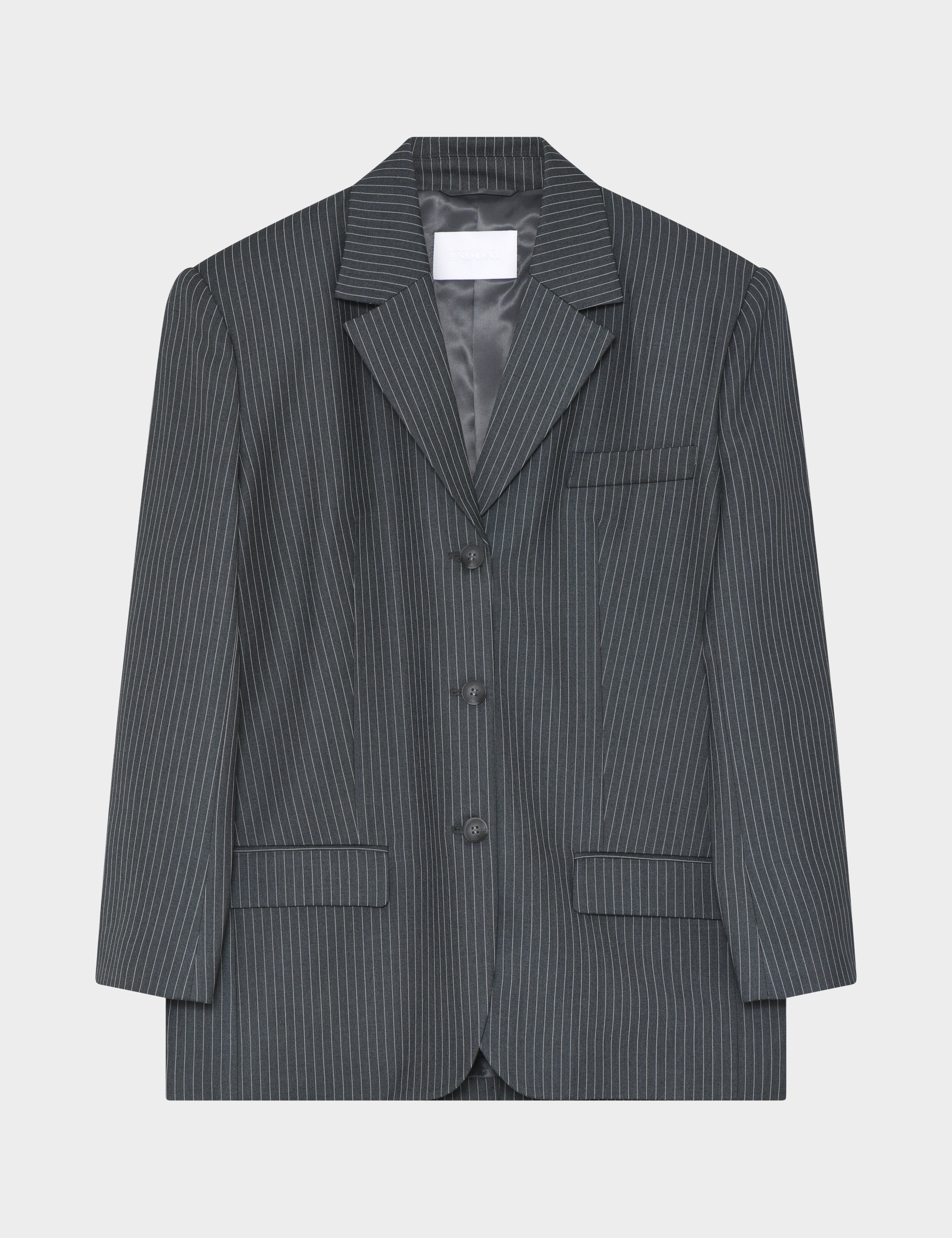 2NDDAY 2ND Harry - Pinstripes Blazer 420128 Dark Grey Melange