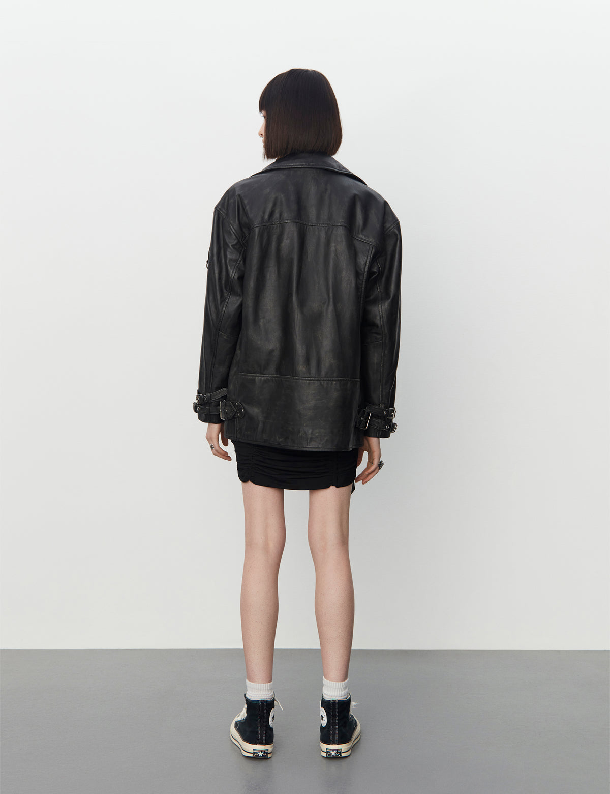 2NDDAY 2ND Jagger - Uneven Leather Coats & Jackets 11002 Unblack