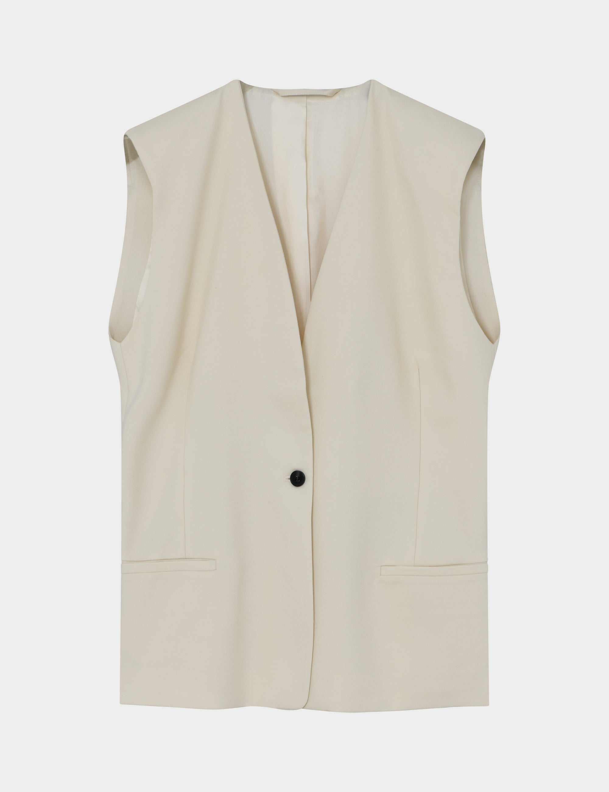 2NDDAY 2ND Juell - Twill Suiting Waistcoat 114801 TOFU