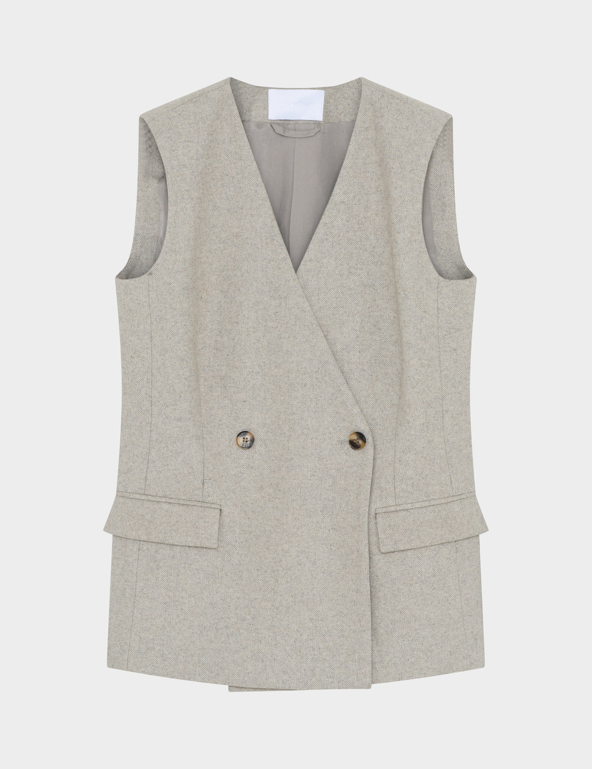 2NDDAY 2ND Jules - Herringbone suiting - Vest Vest 161305 String