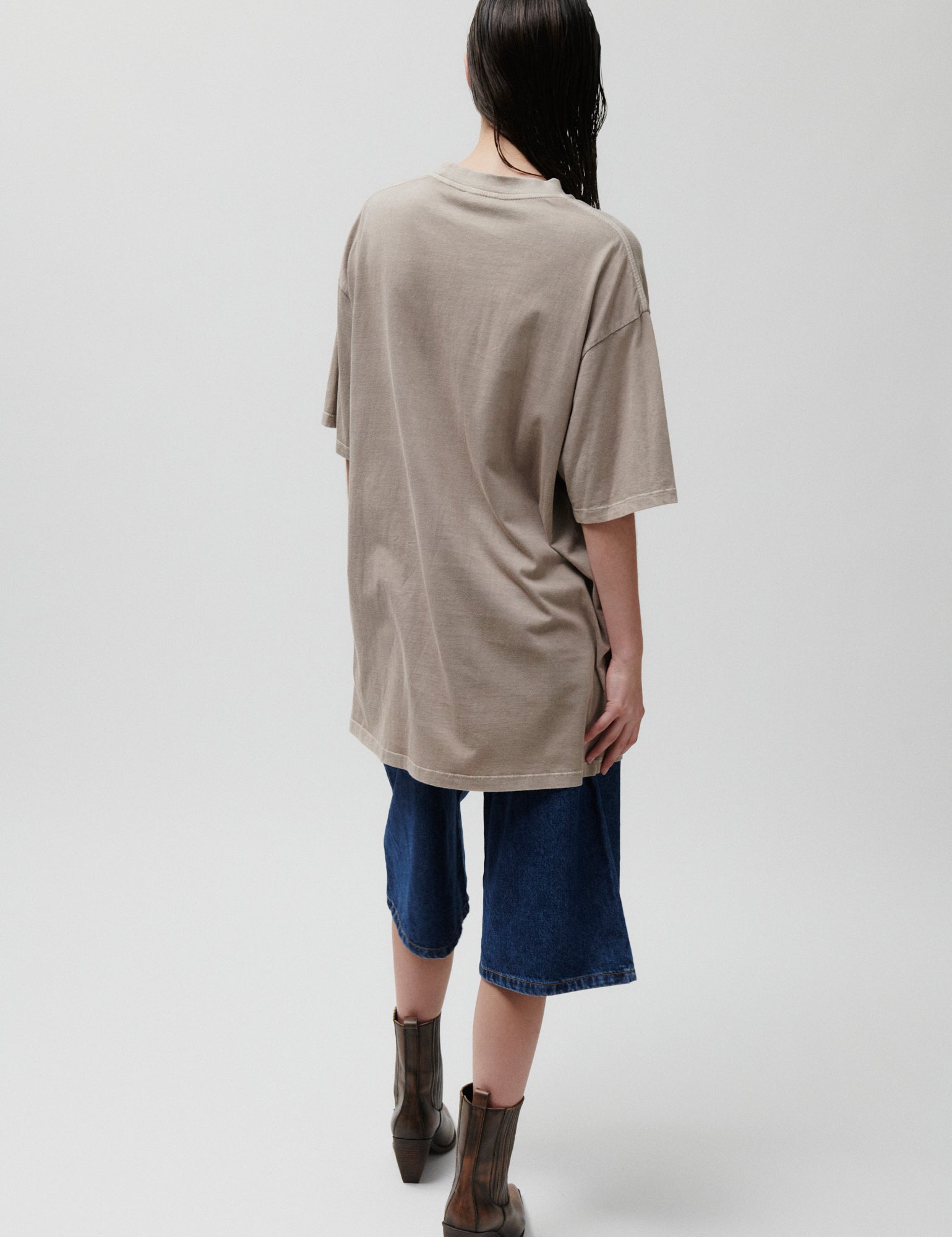 2NDDAY 2ND Ken TT - Overwashed Jersey Tops & T-Shirts 161105 Plaza Taupe