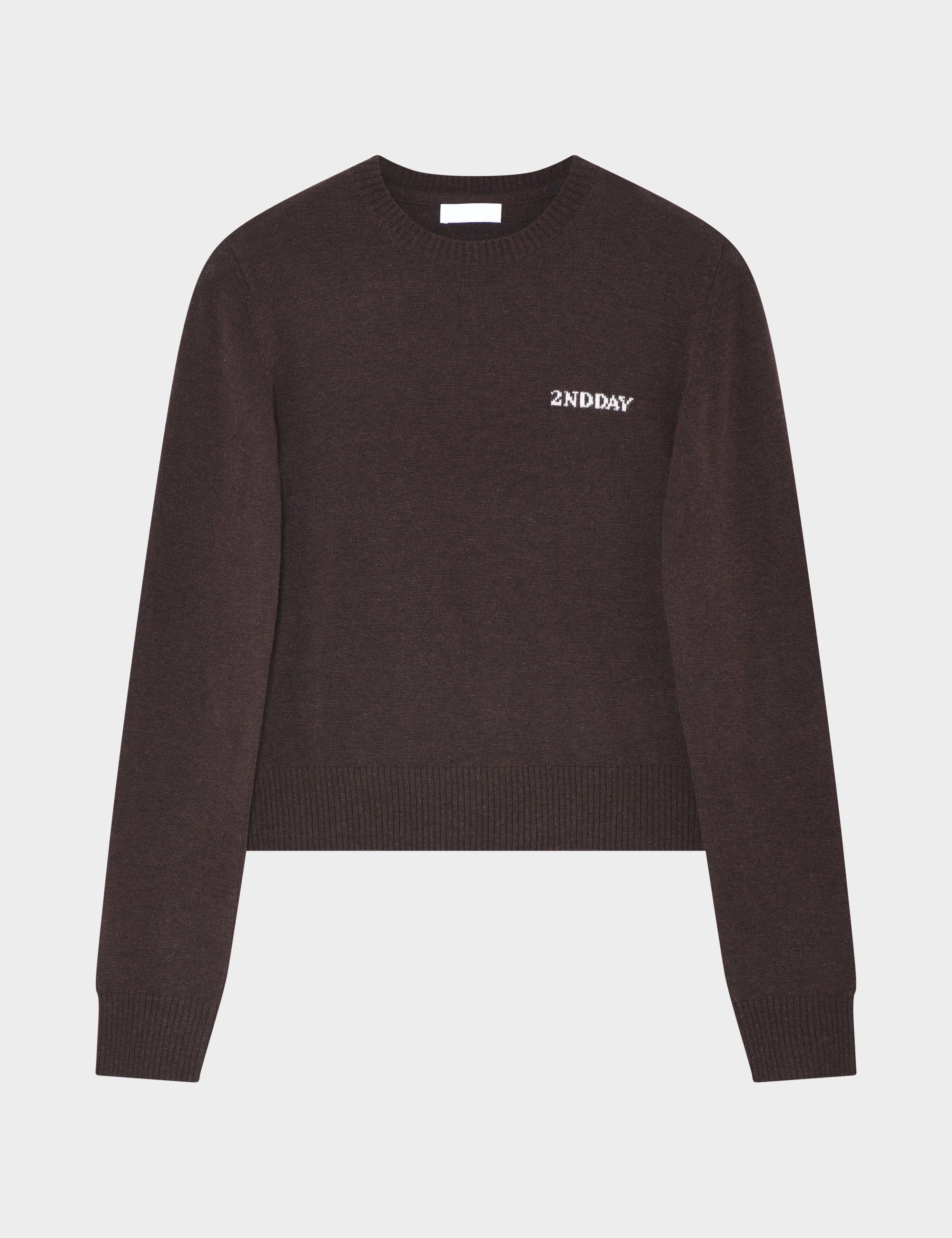 2NDDAY 2ND Lance - Soft Wool Blend Pullover 3091 Chocolate Plum