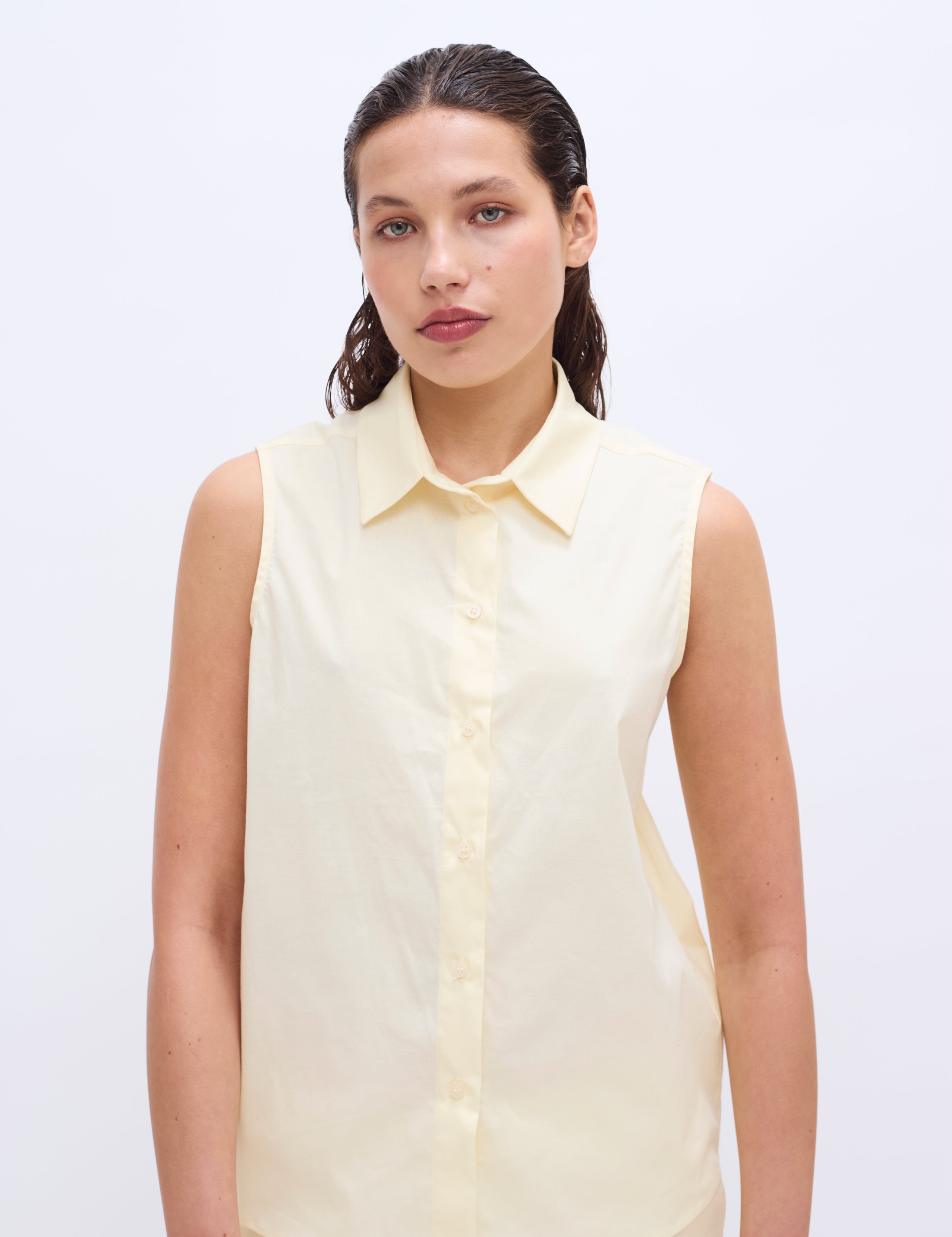 2NDDAY 2ND Marian - Poplin Shirts & Blouses 110617 Transparent Yellow