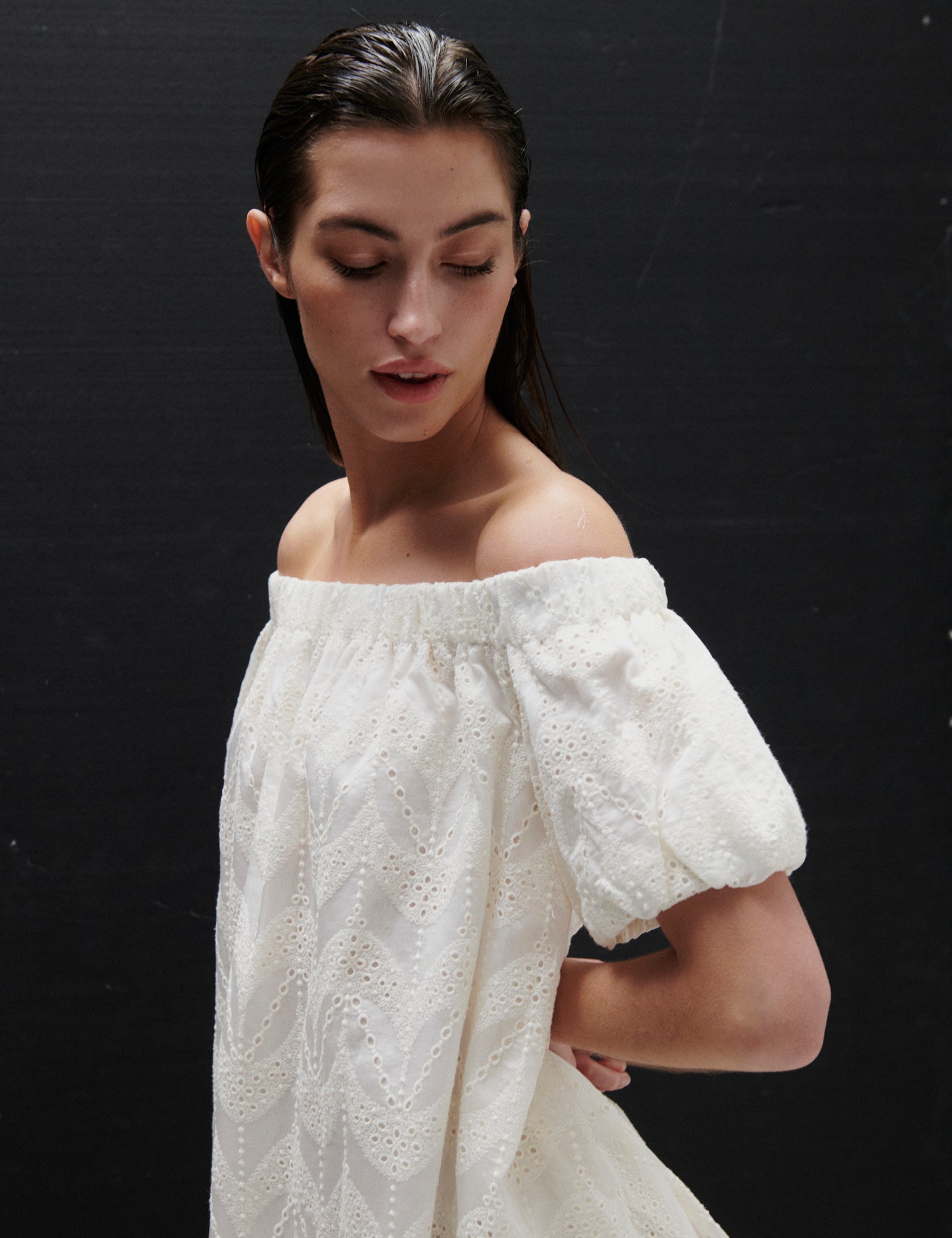 2NDDAY 2ND Marsha - Airy Anglaise Dress 114001 Brilliant White