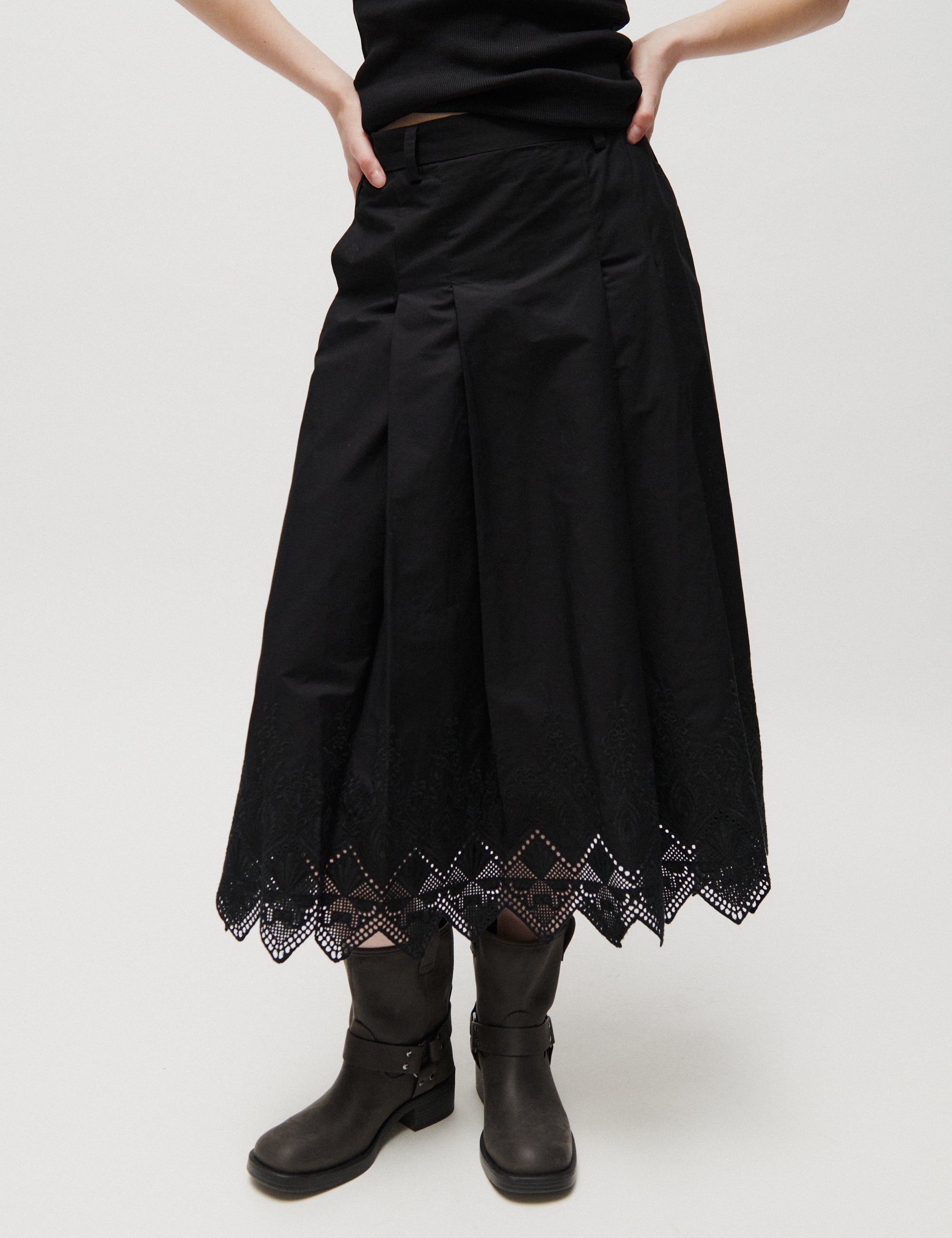 2NDDAY 2ND Matilda - Dreamy Poplin - Skirt Skirt 190303 Black