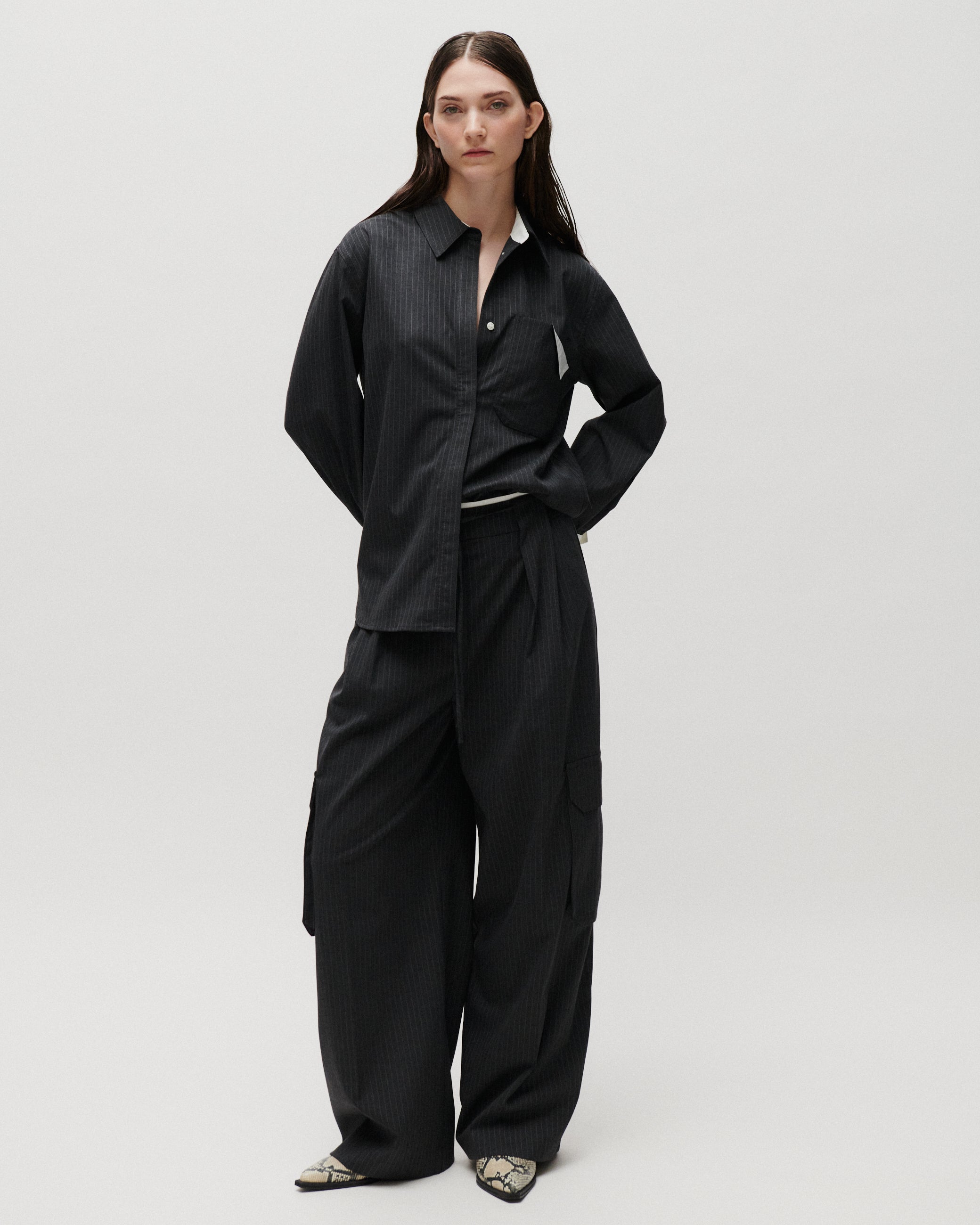 2NDDAY 2ND Orenia - Yarn Dye Suiting - Pants Pants 194205 Phantom