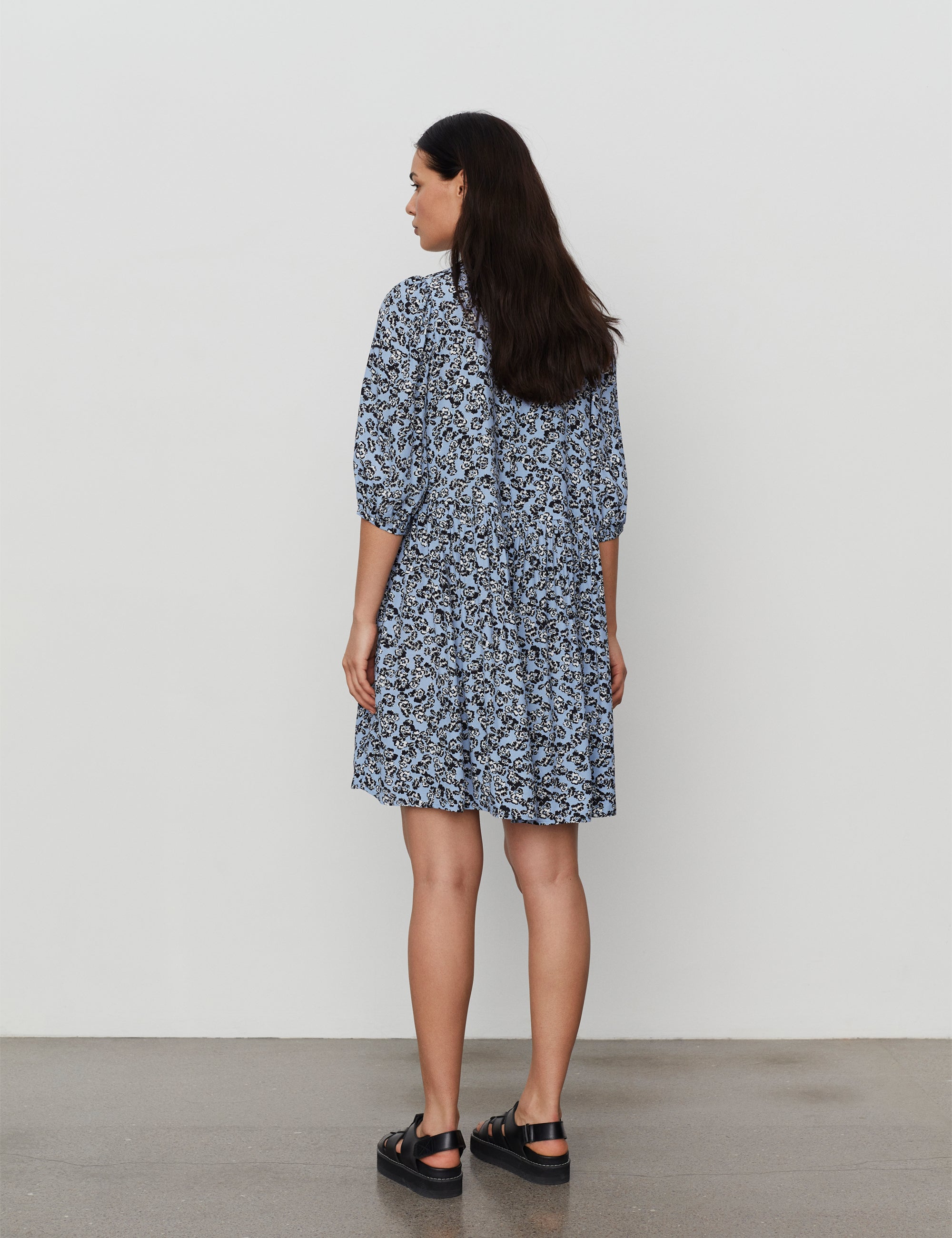2NDDAY 2ND Persimmon TT - Viscose Crepe Dress 420052 Blossom Blue