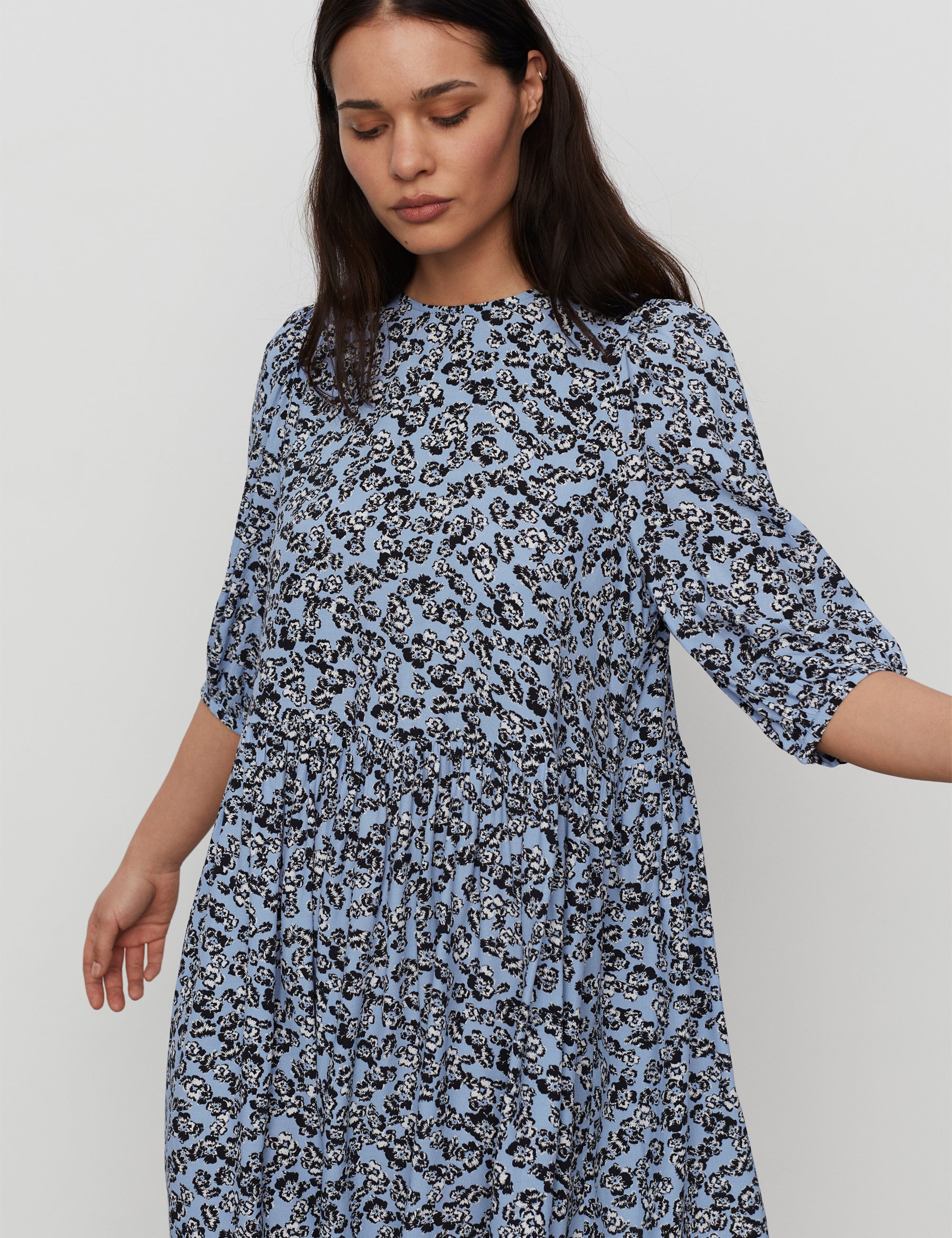 2NDDAY 2ND Persimmon TT - Viscose Crepe Dress 420052 Blossom Blue