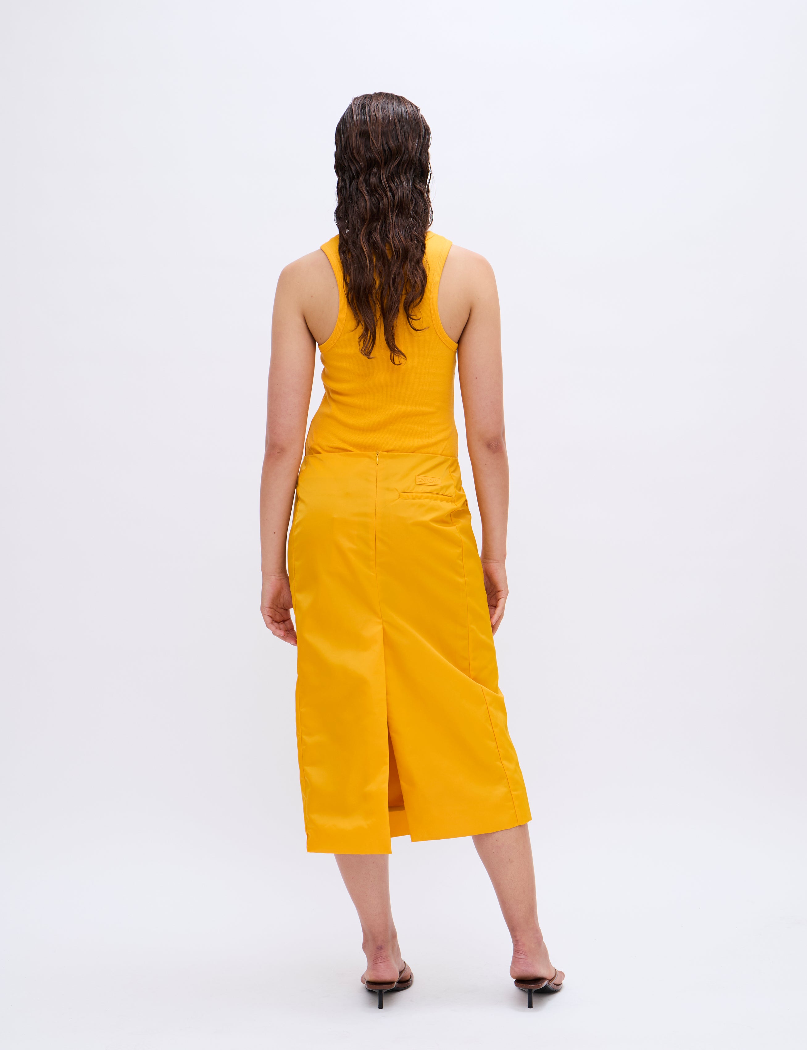 2NDDAY 2ND Purity TT - Daily Cotton Rib Tops & T-Shirts 141064 SAFFRON