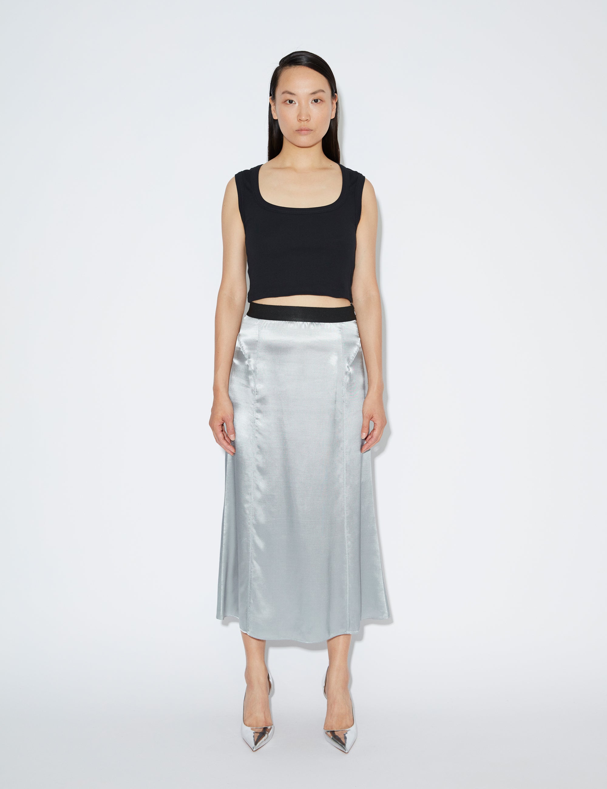 2NDDAY 2ND Rocco TT - Satin Bliss Skirt 154305 Quarry