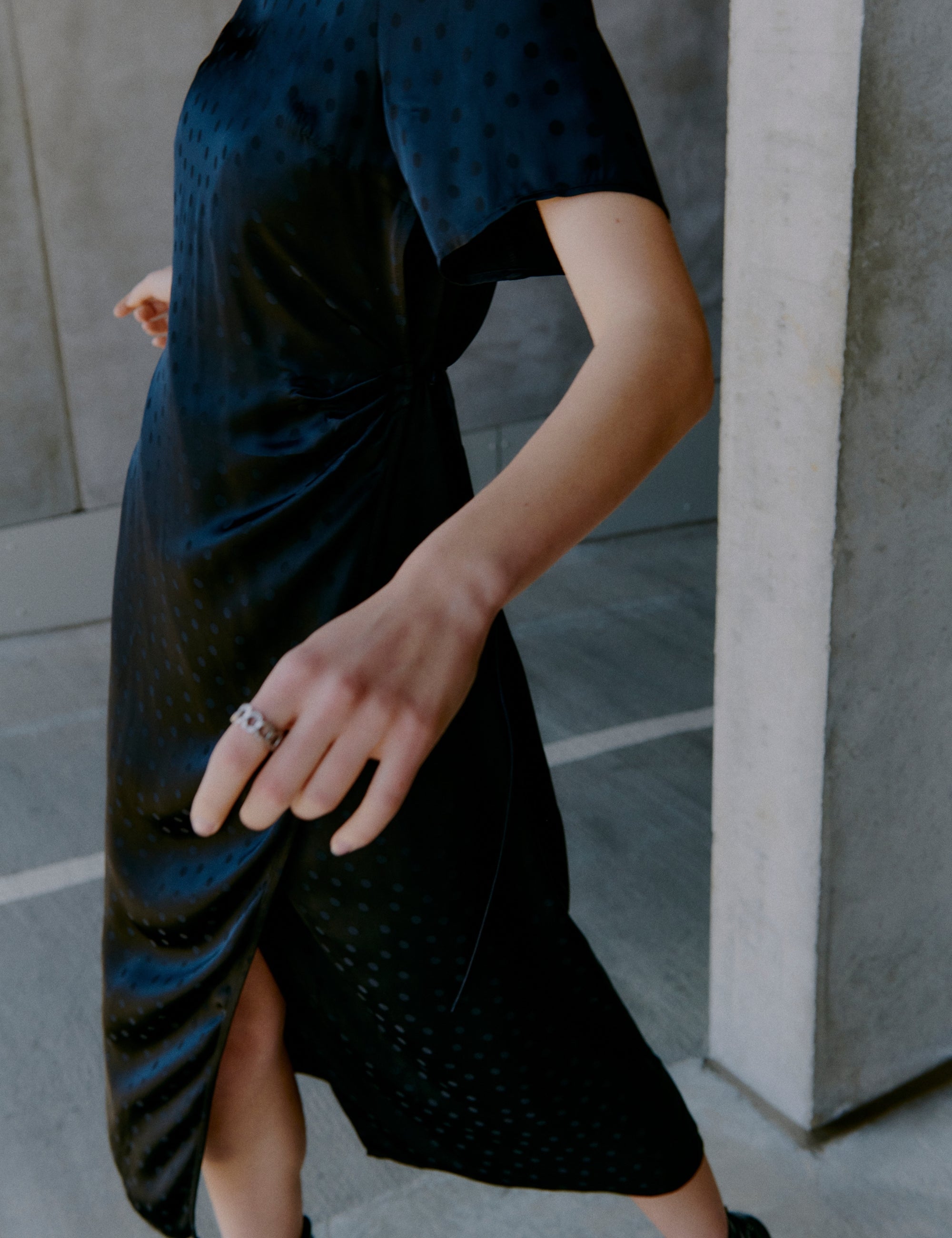 2NDDAY 2ND Serena - Jacquard Viscose - Dress Dress 190303 Black