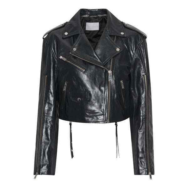 2NDDAY 2ND Torino - Leather Shine Jacket 194008 Meteorite (Black)