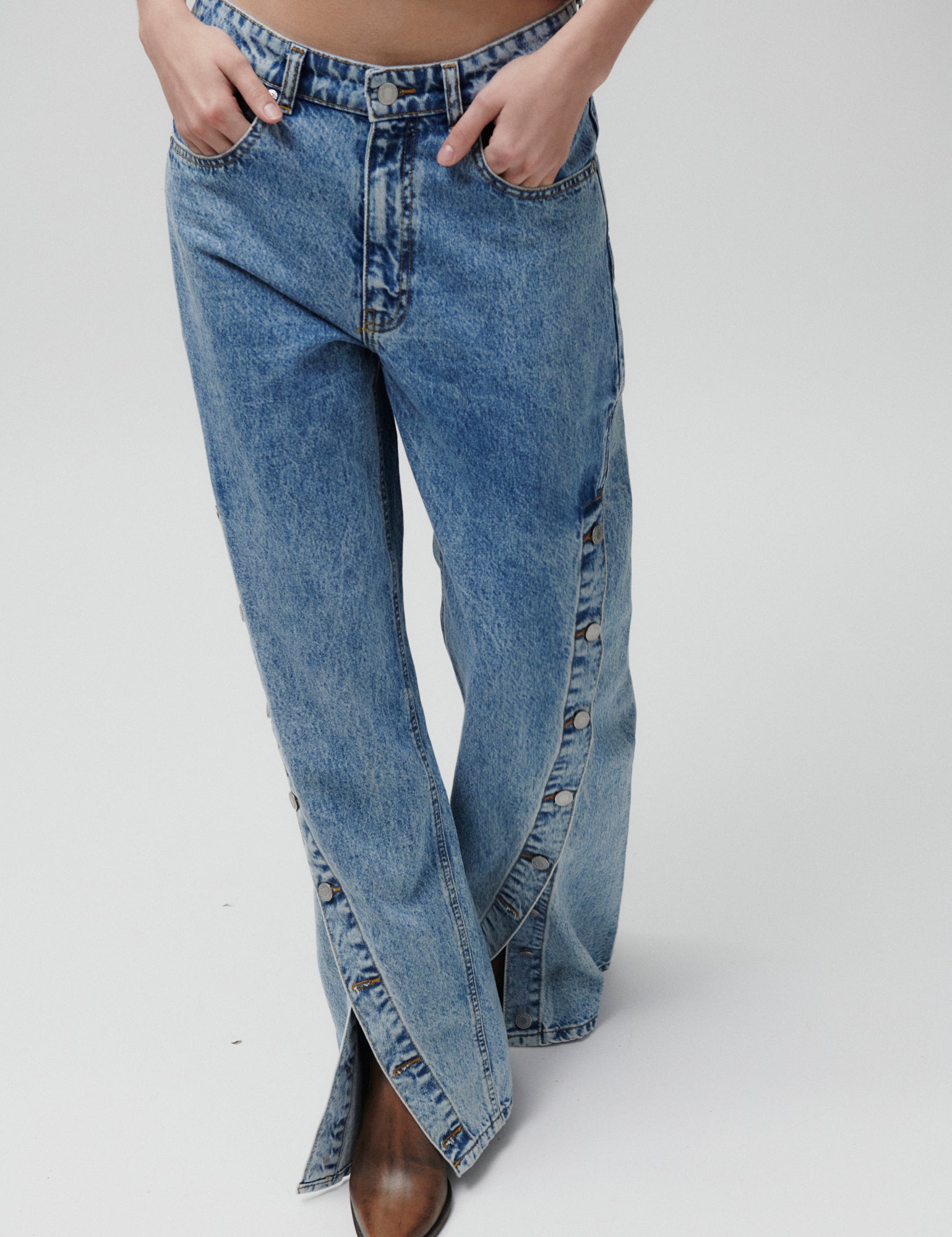 2NDDAY 2ND Tyler - Summer Blue Denim Jeans D019 Mid Blue