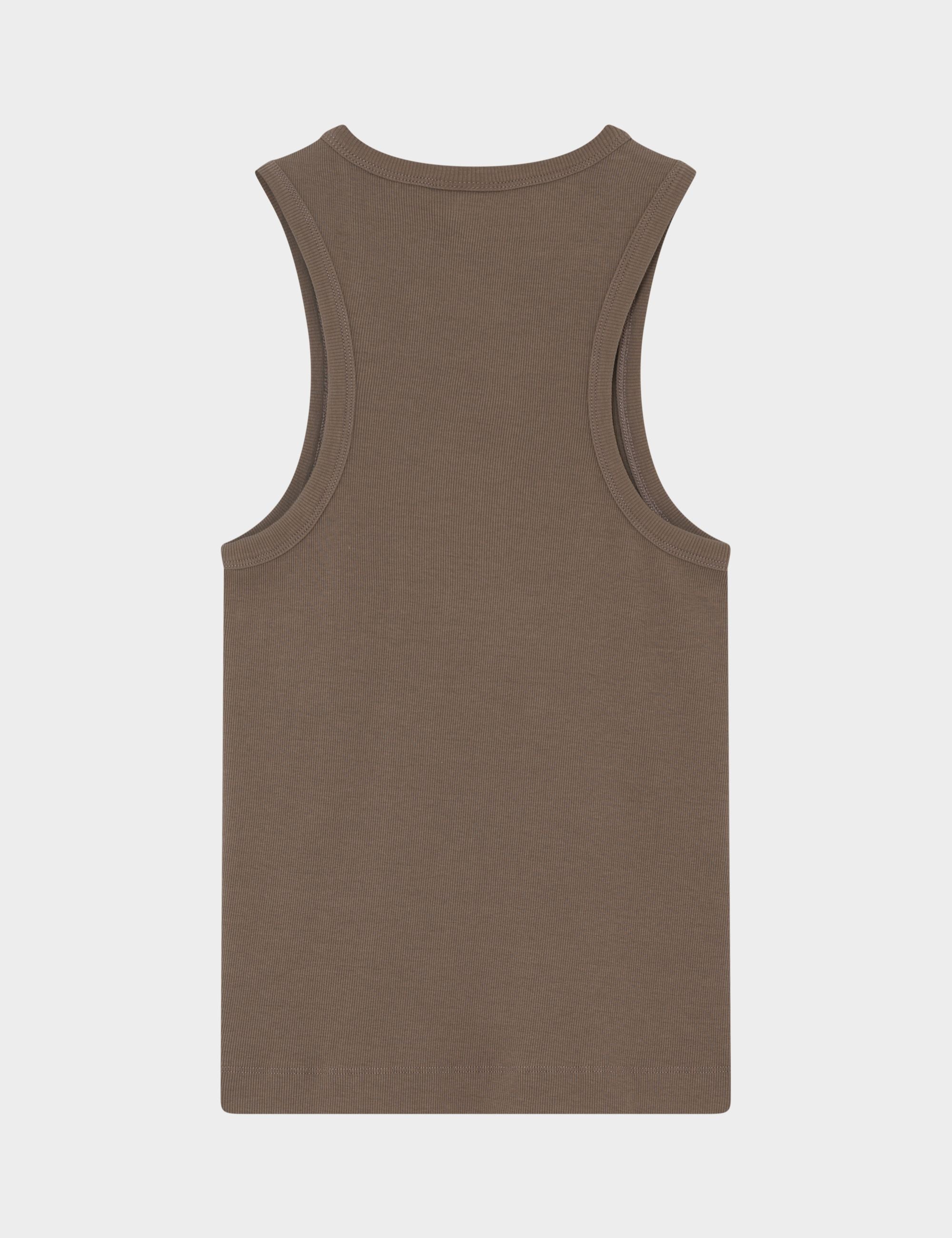 DAY Birger ét Mikkelsen Alisson - Classic Rib Tops & T-Shirts 190809. CHOCOLATE CHIP