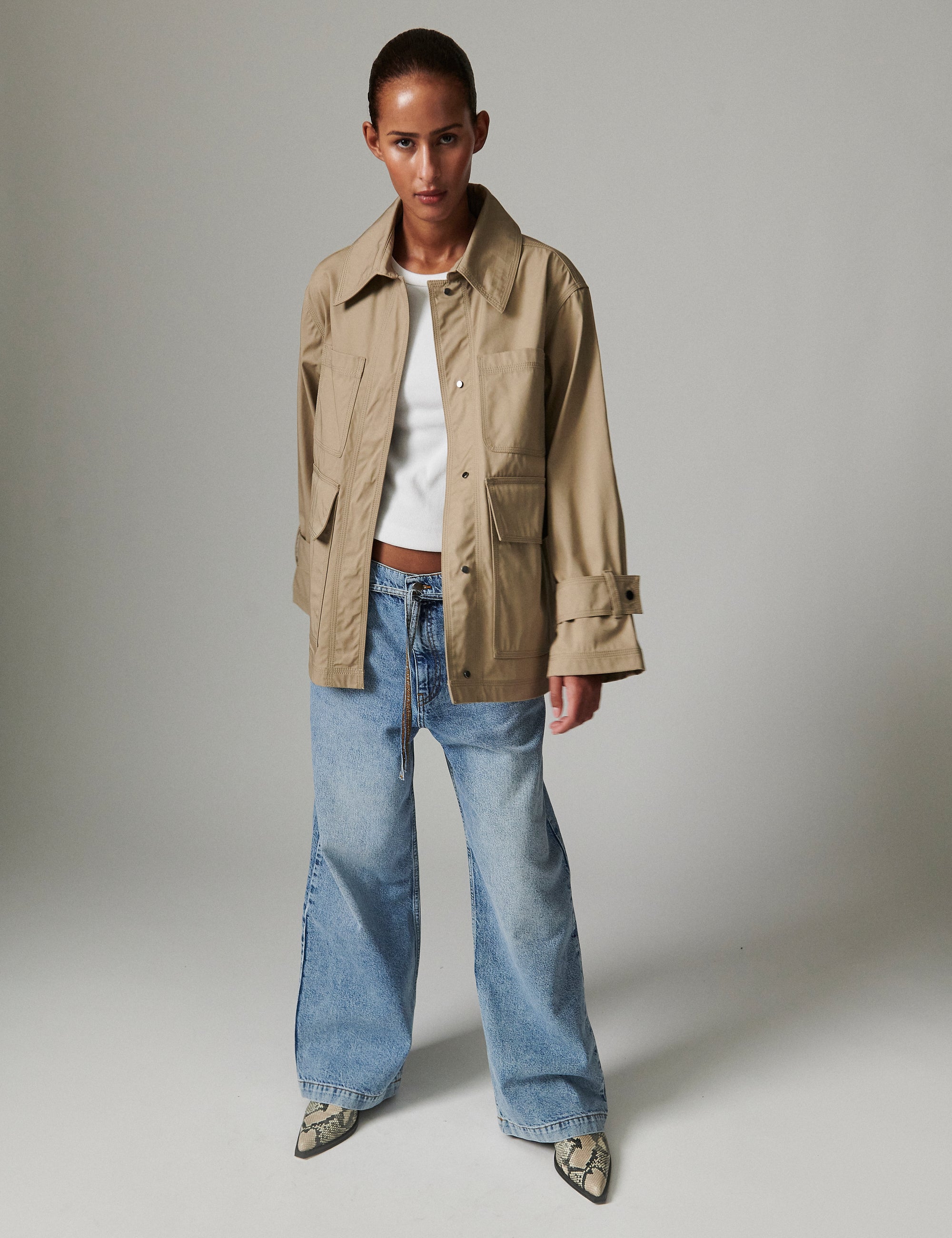 DAY Birger ét Mikkelsen Amira - Heavy Cotton - Jacket Jacket 171109 CHINCHILLA