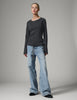 Anabelle Rib - Daily Elements - Pullover - Dark Grey Melange