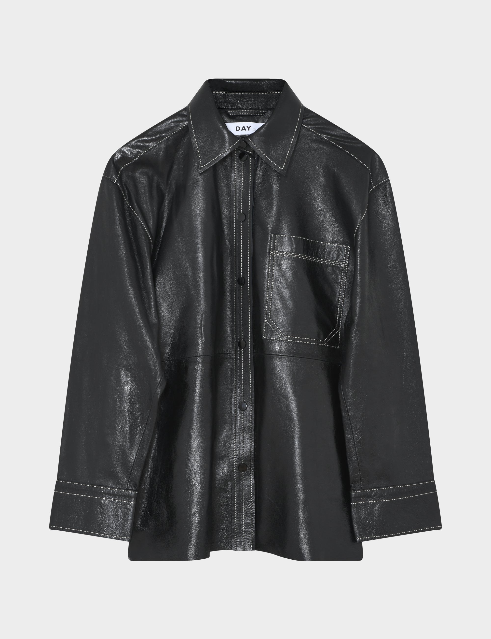 h*a様 MB American Vintage LEATHER OUTER Ｓ Andreas - Polished Leather - Black