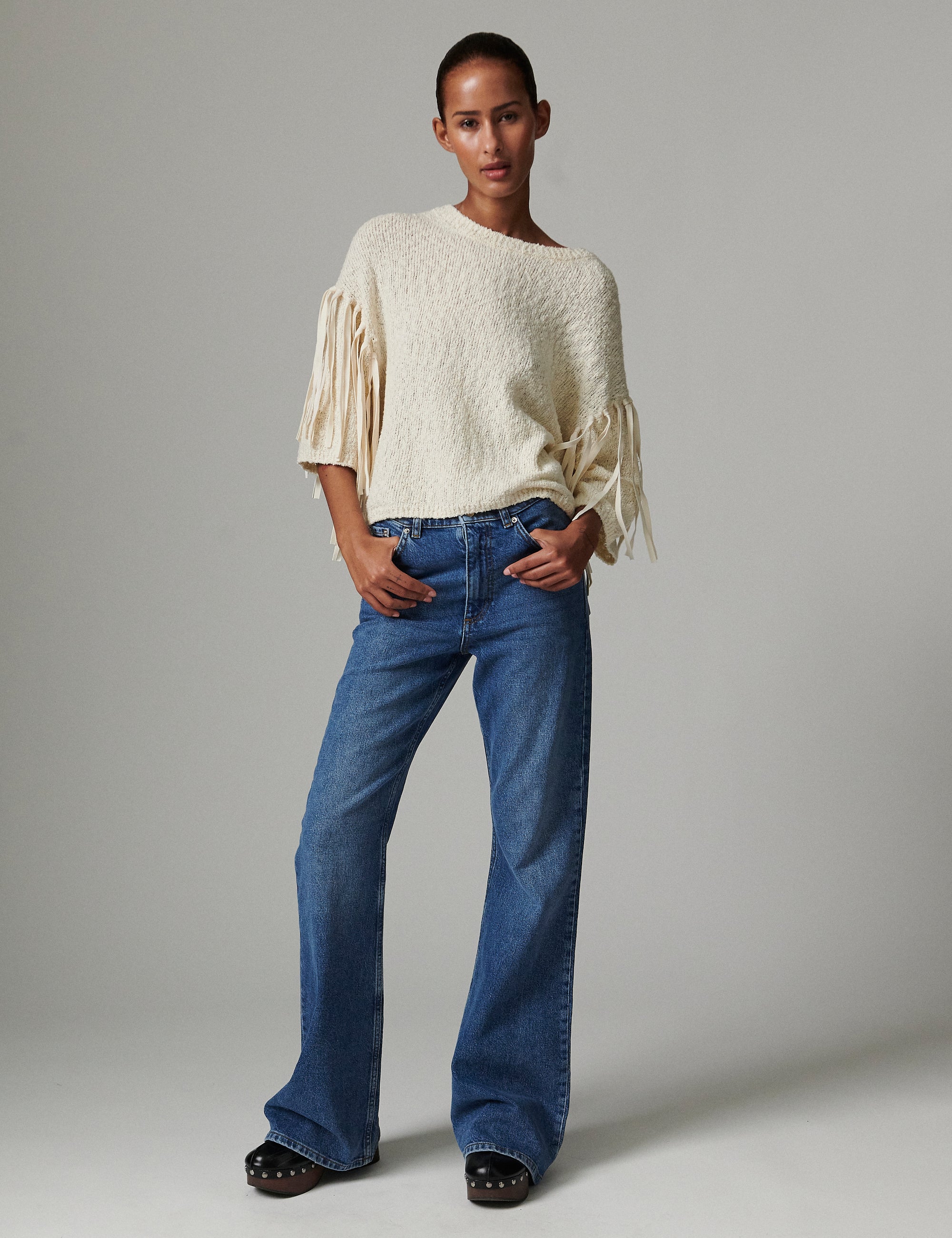 DAY Birger ét Mikkelsen Baptiste - Airy Boucle Pullover 110605 JET STREAM