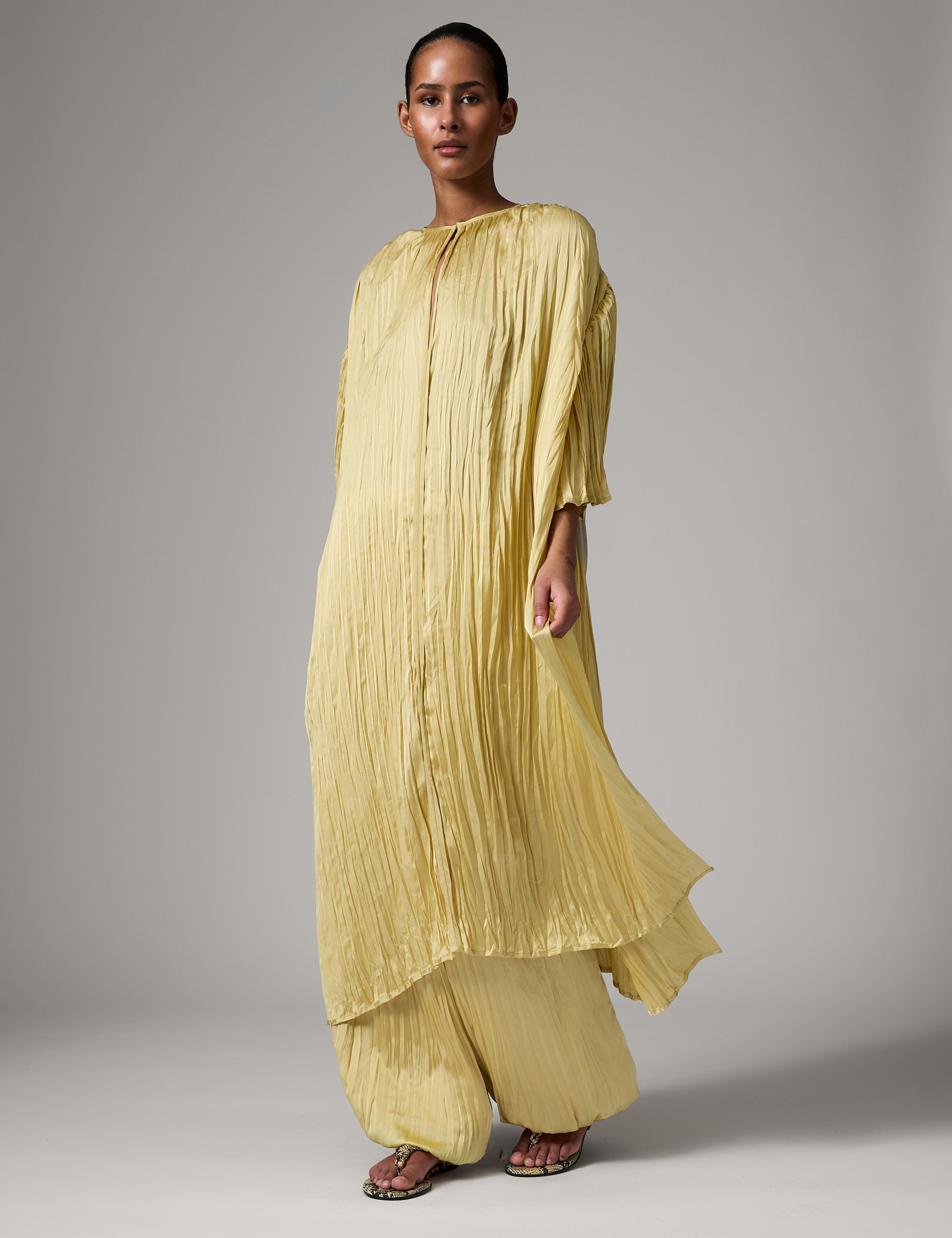 DAY Birger ét Mikkelsen Barbo - Crinkled Surface Pants 130922 Straw