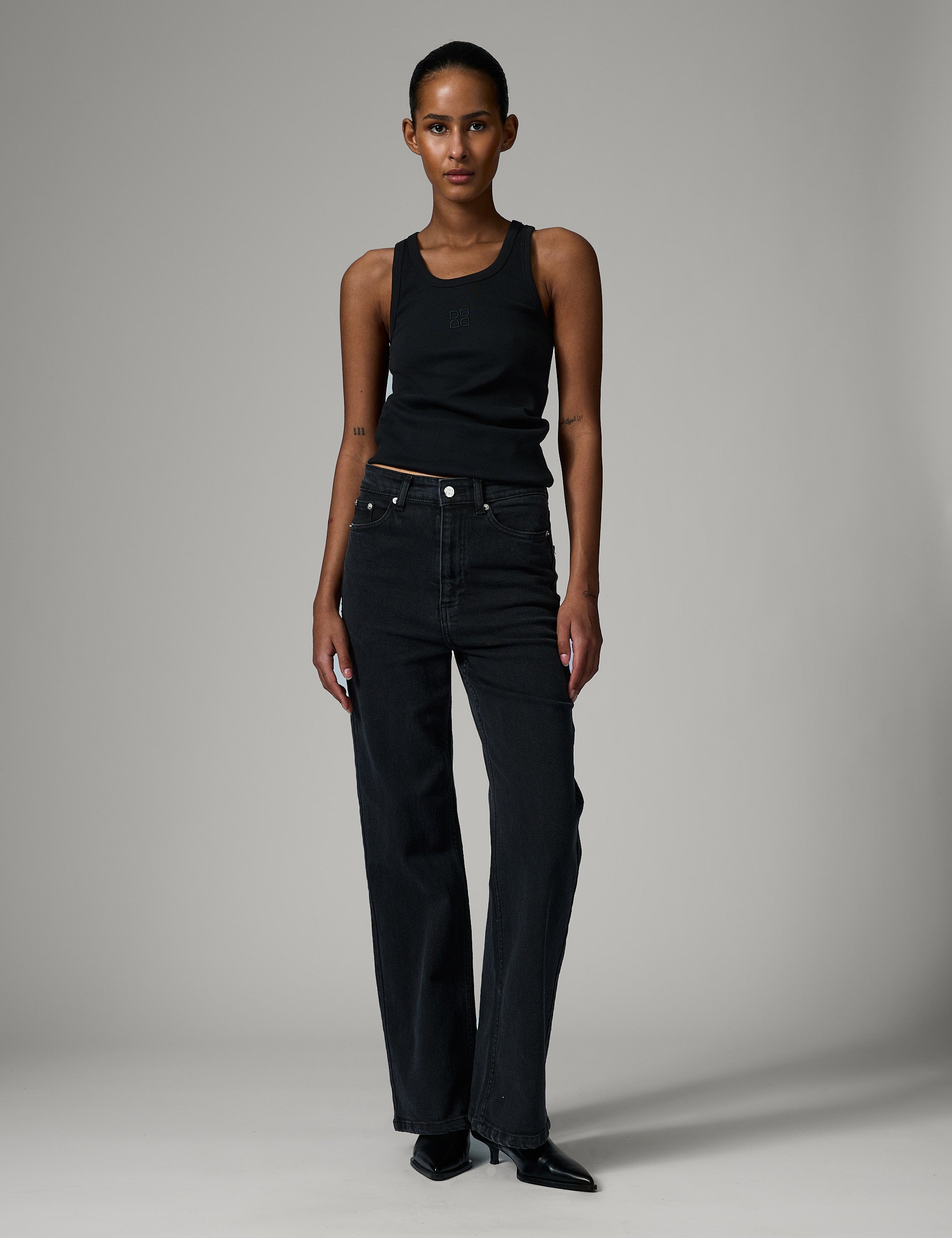 DAY Birger ét Mikkelsen Cai - Black Washed Denim Stretch Jeans 190303 Black