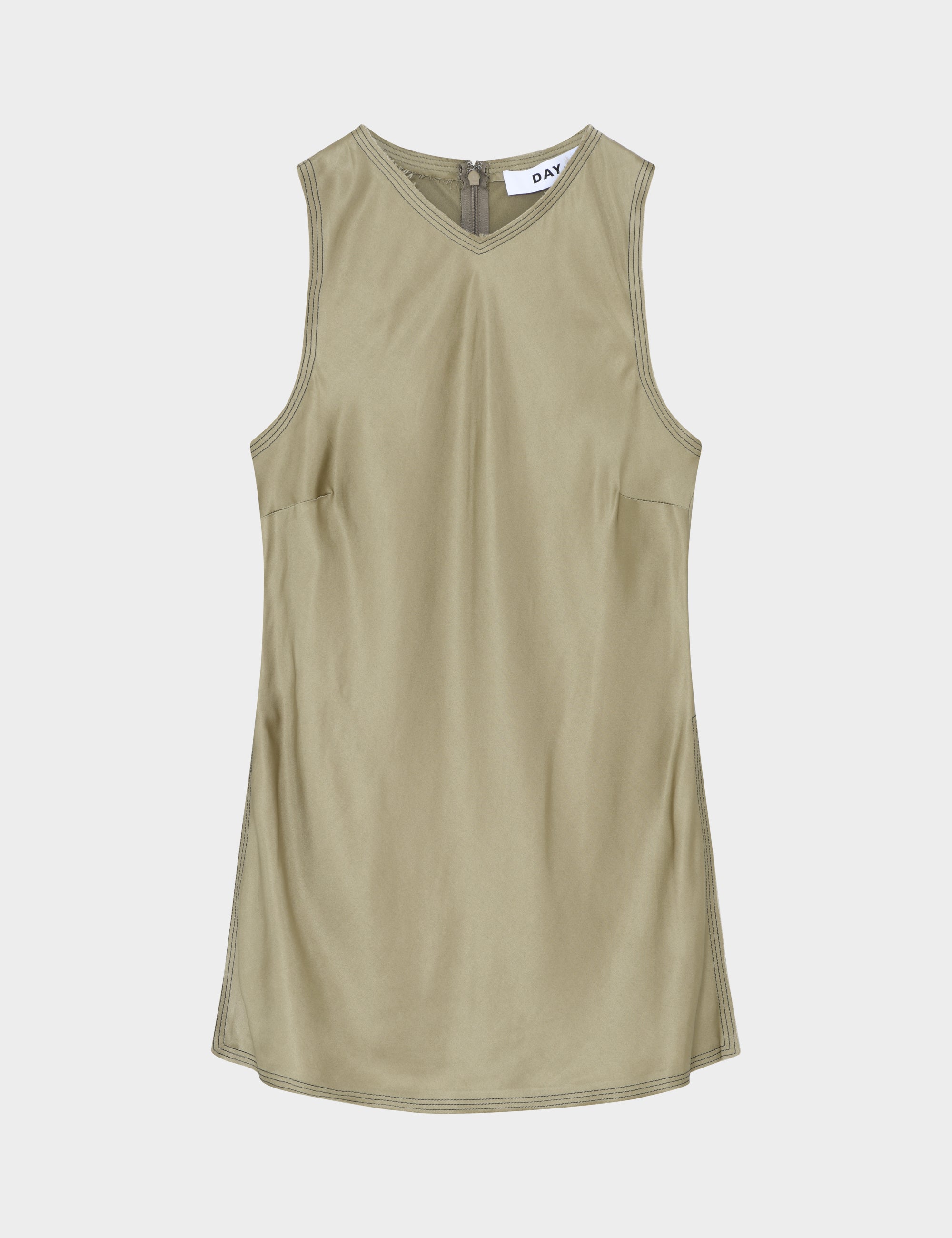 DAY Birger ét Mikkelsen Callie - Fluid Viscose Tops & T-Shirts 500147 SAGE KHAKI