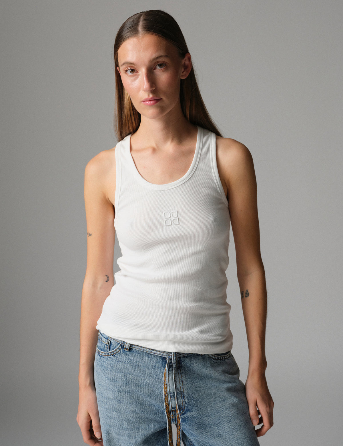 DAY Birger ét Mikkelsen Camilo - Classic Rib - Top Top 110601 Bright White