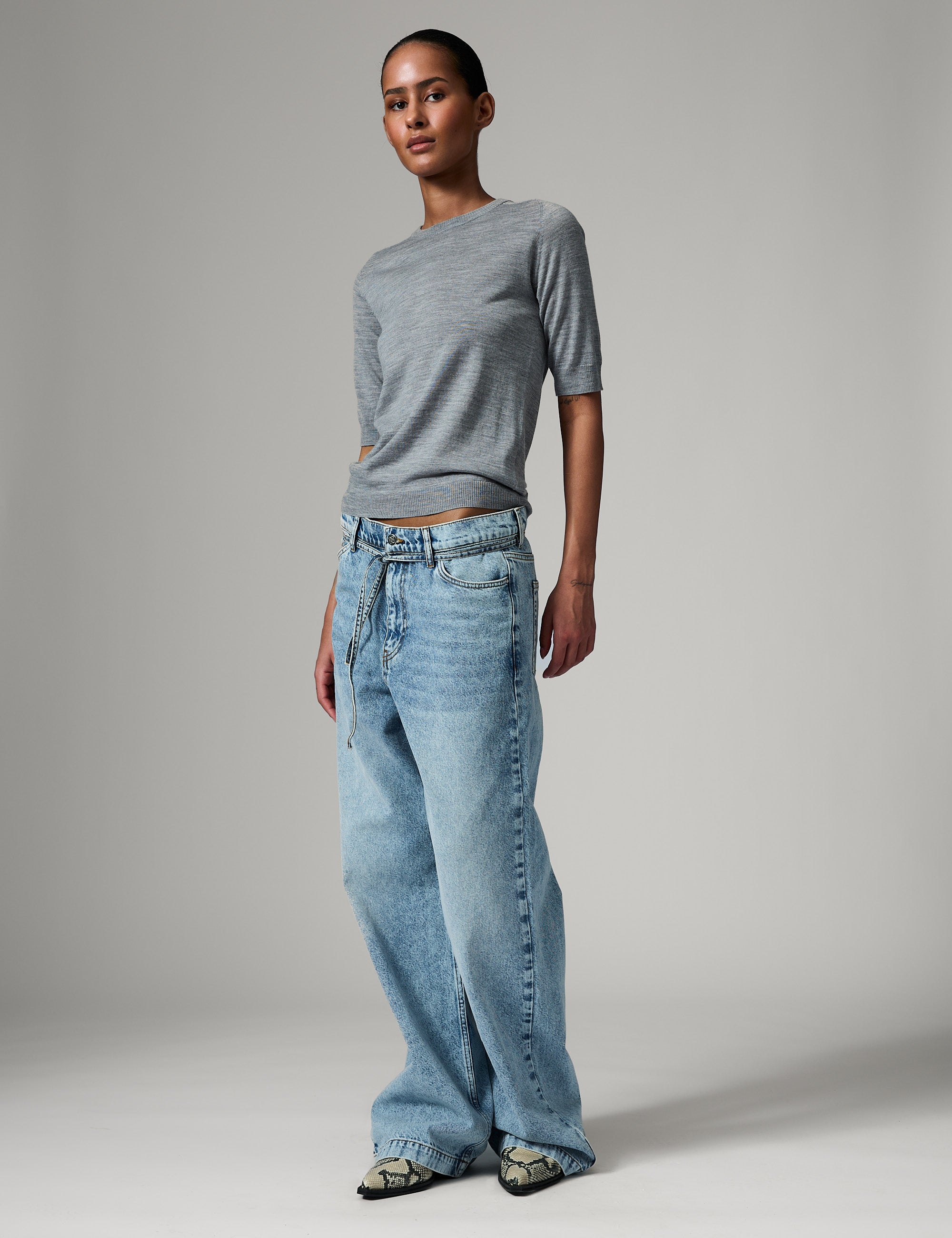 DAY Birger ét Mikkelsen Carolina - Daily Elements Pullover 500006 Medium Grey Melange