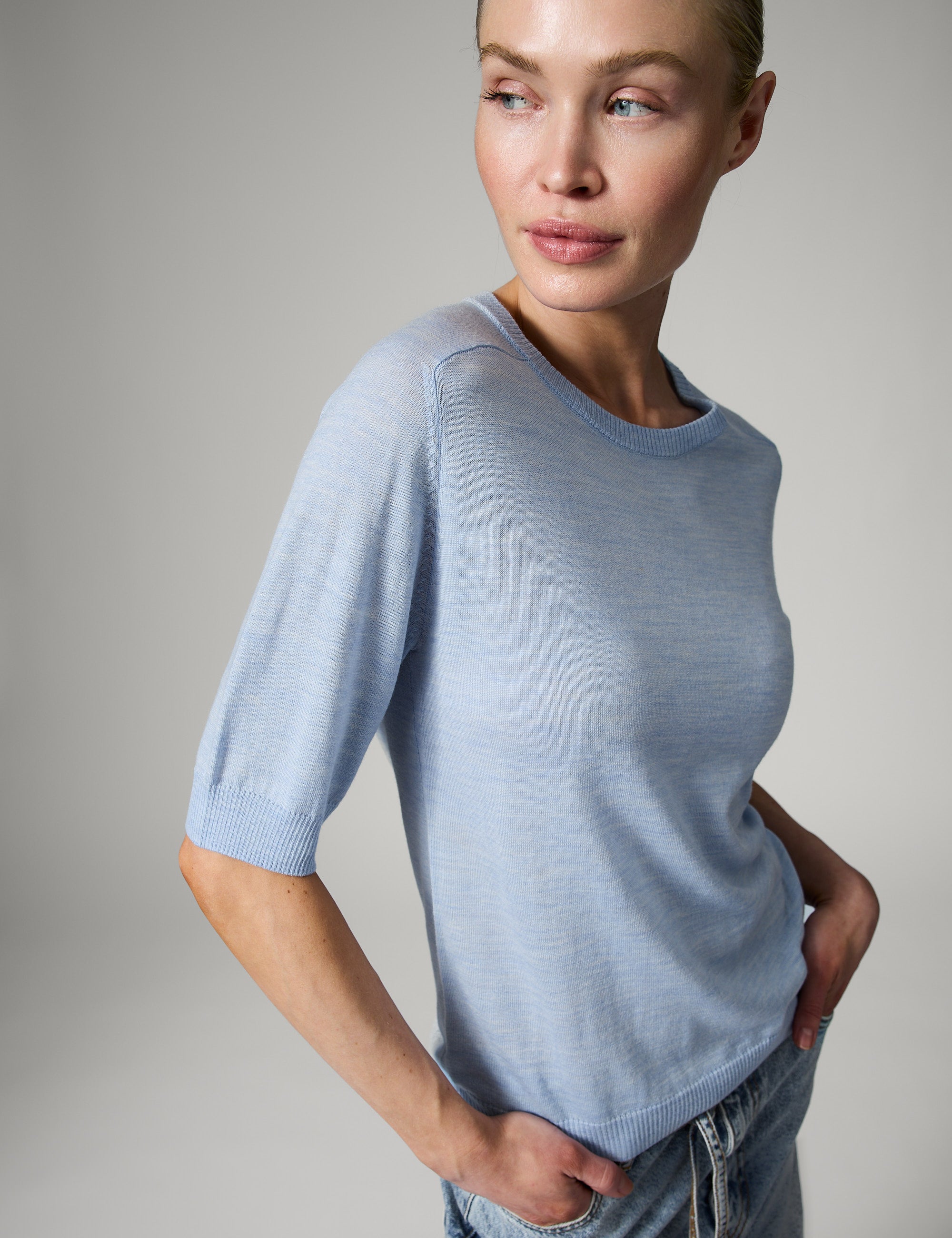 DAY Birger ét Mikkelsen Carolina - Daily Elements - Pullover Pullover 500005 LIGHT BLUE MELANGE