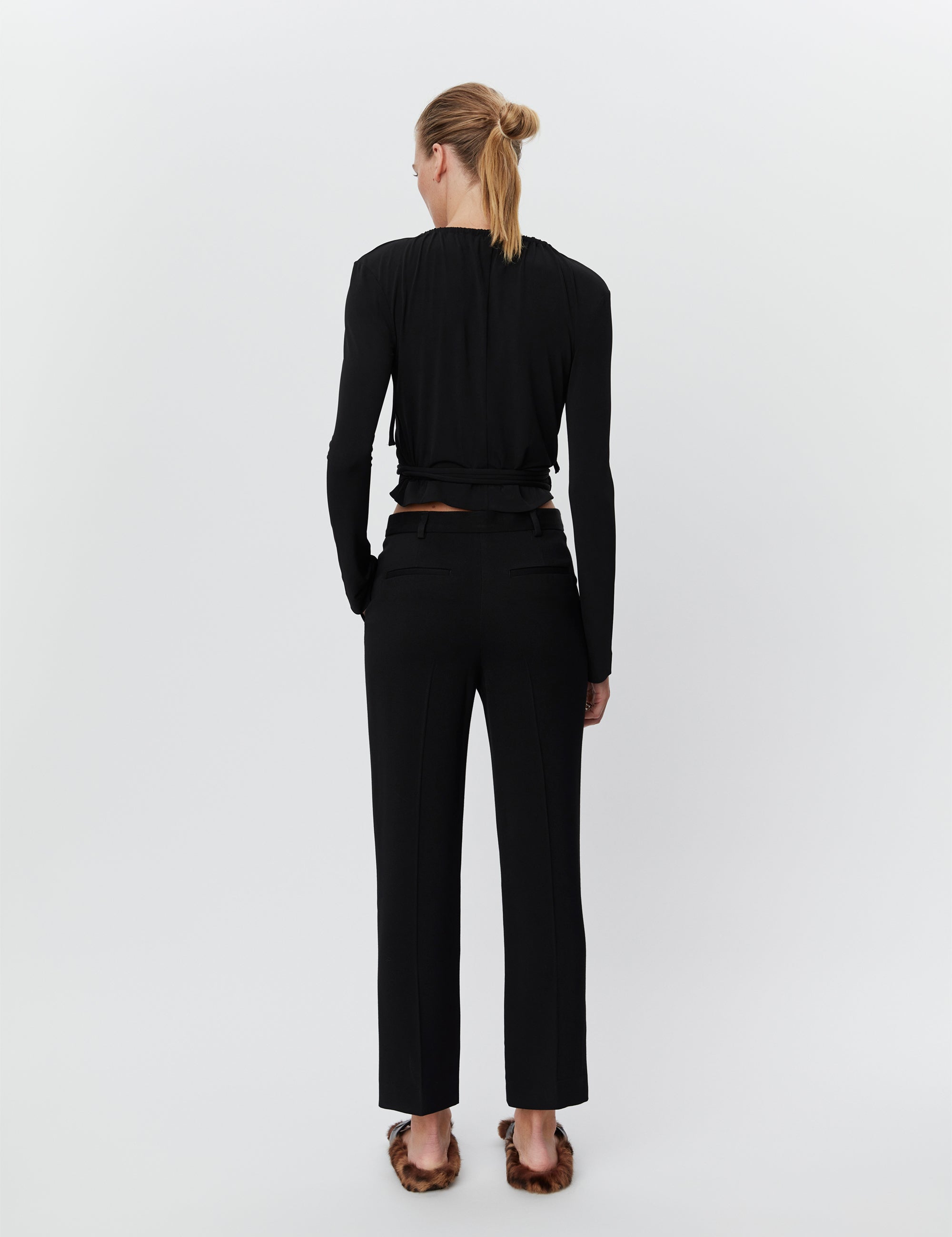 DAY Birger ét Mikkelsen Classic Lady - Viscose Twill Pants 190303 BLACK