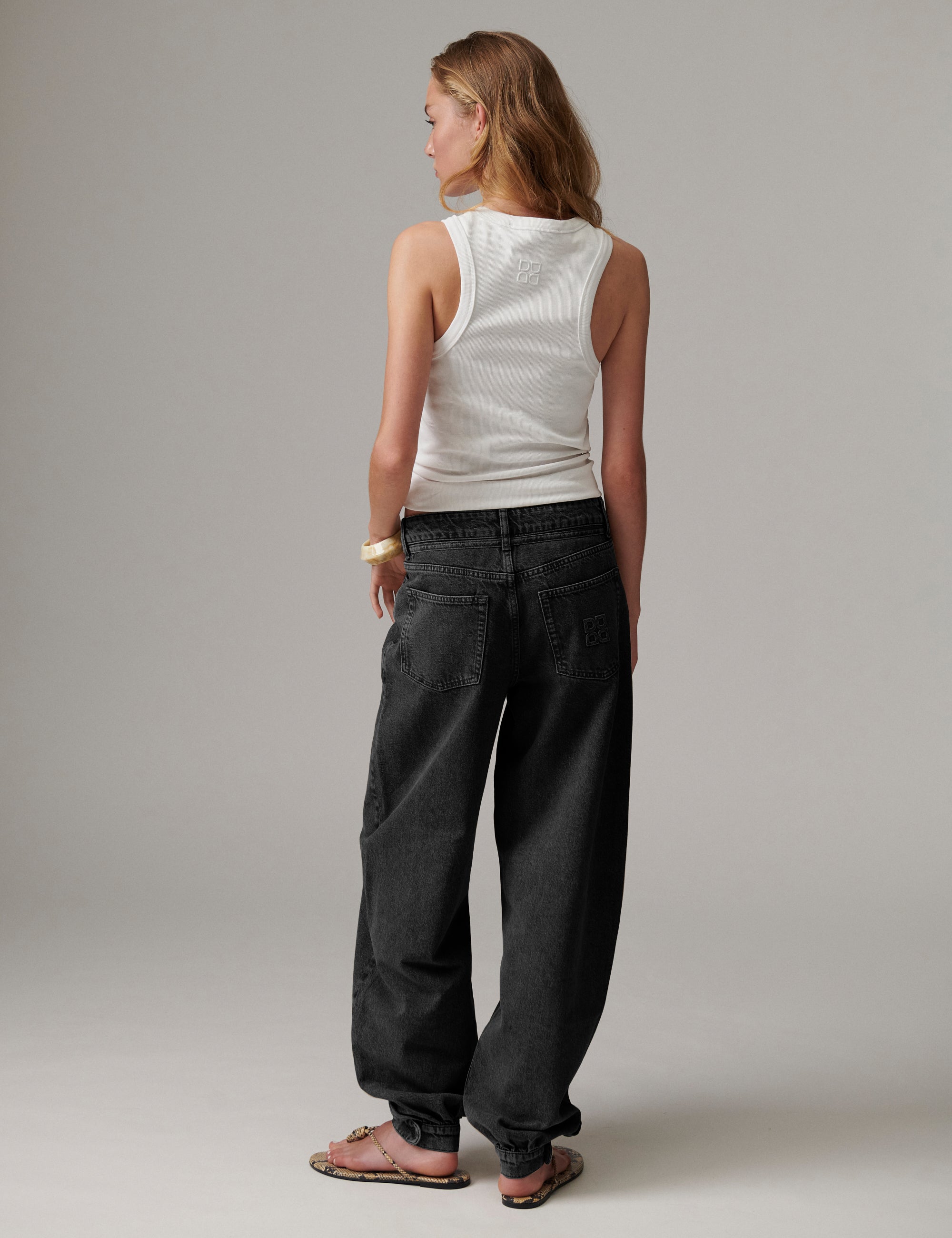 DAY Birger ét Mikkelsen DAYBlaire Cuff - Soft Denim Structure - Jeans Jeans 12005 Washed Black