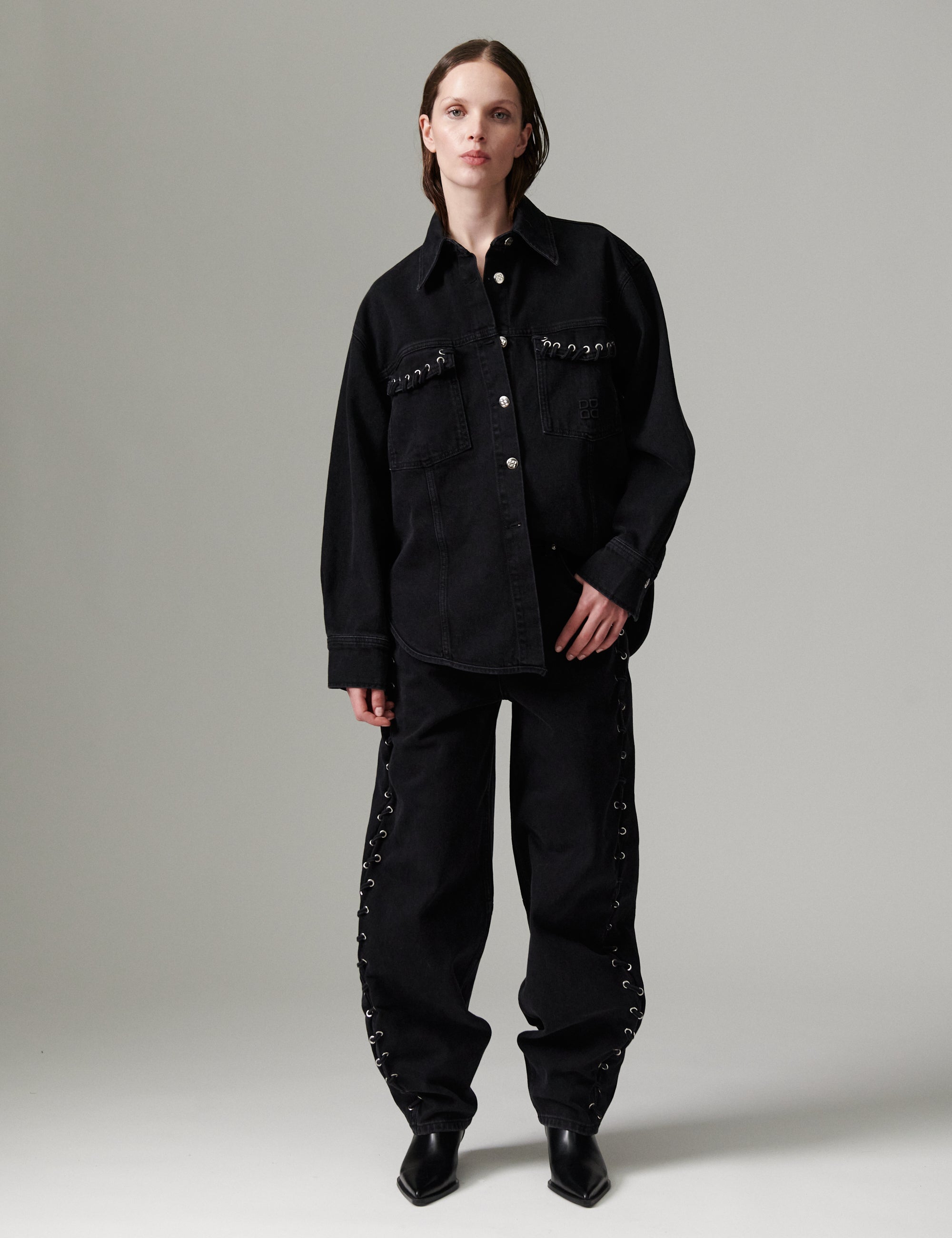 DAY Birger ét Mikkelsen DAYCaro - Braided Twill - Jacket Jacket 100001 Black Washed