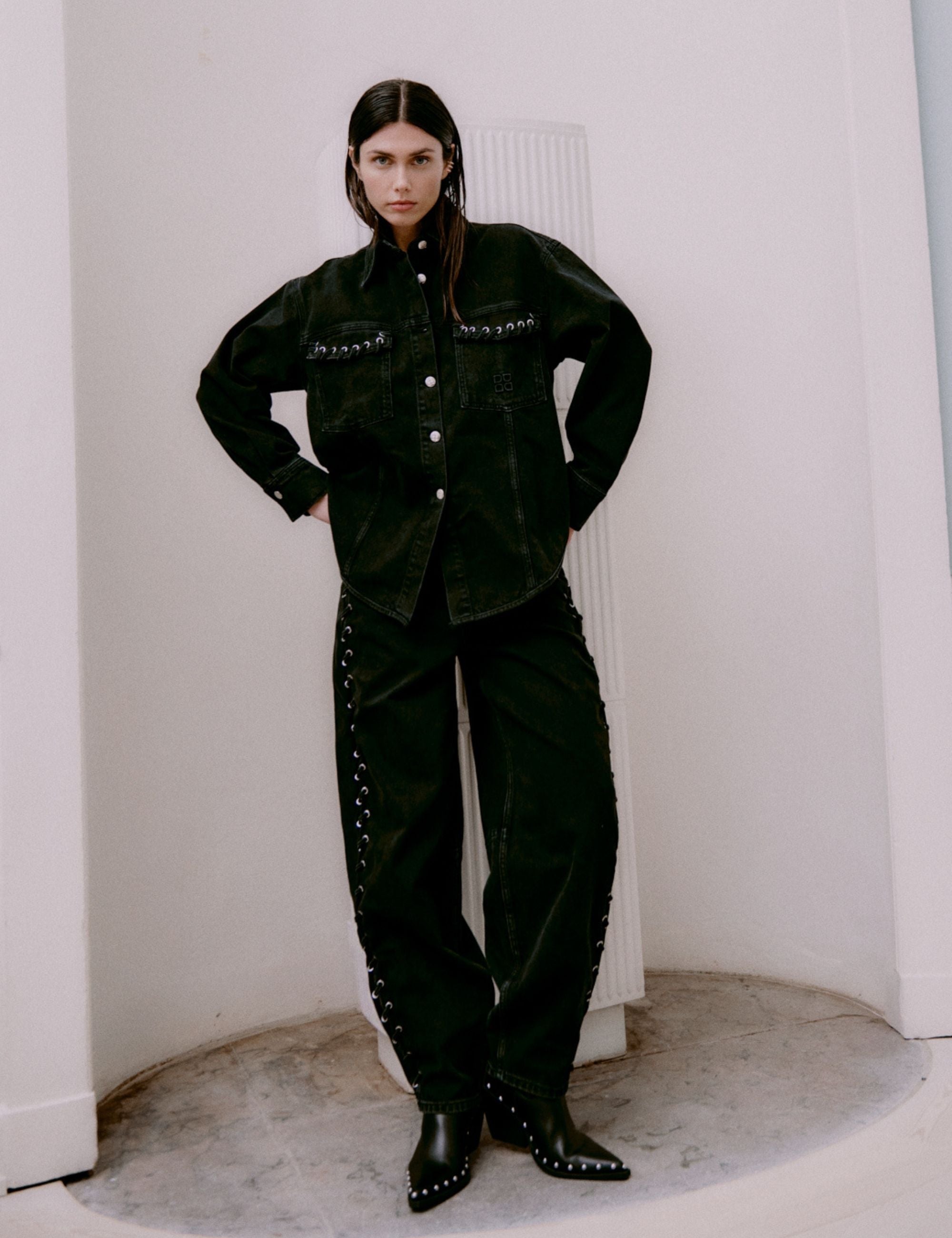 DAY Birger ét Mikkelsen DAYCaro - Braided Twill - Jacket Jacket 100001 Black Washed
