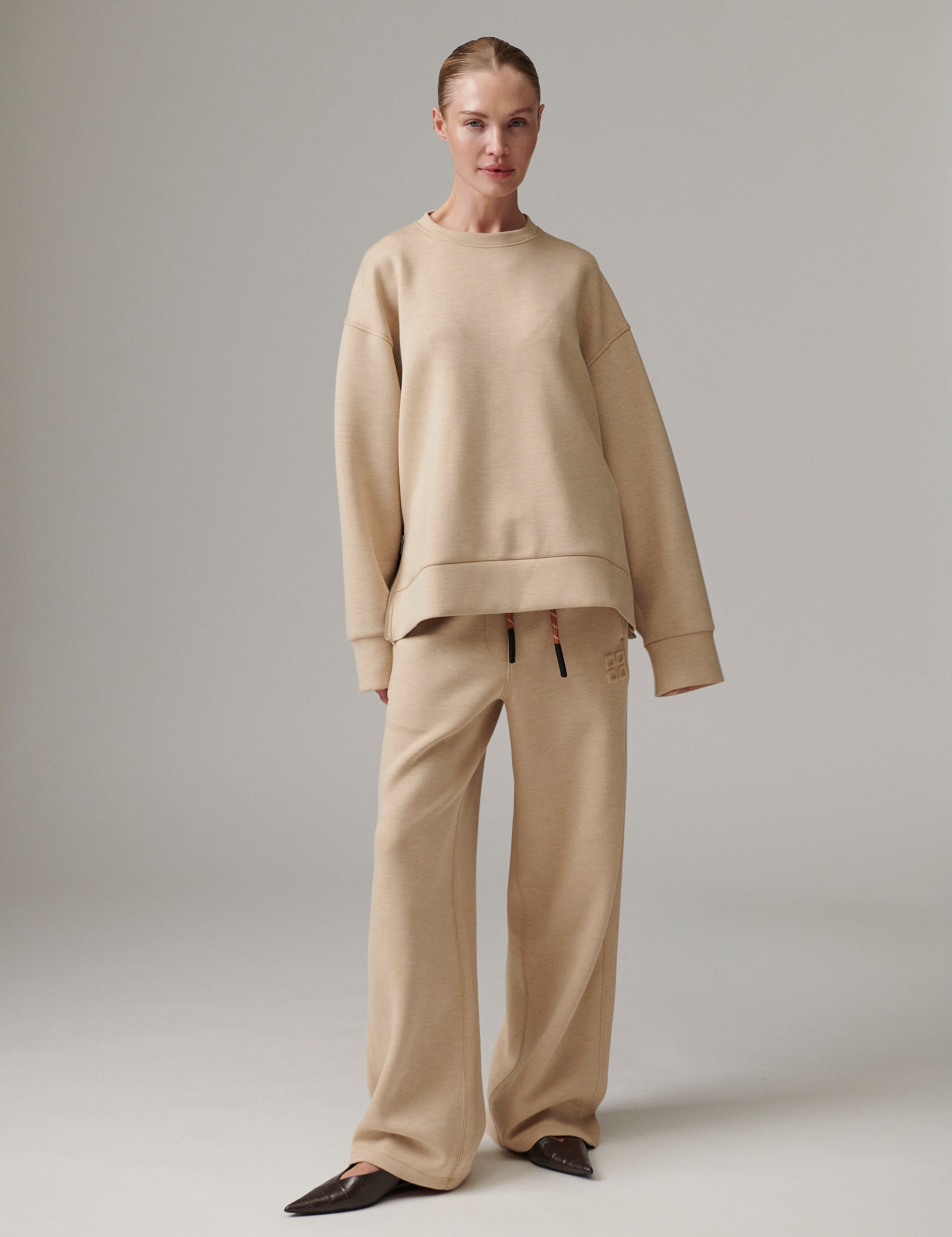 DAY Birger ét Mikkelsen DAYDaniela - Scuba - Sweatpants Pants 500001 Beige Melange