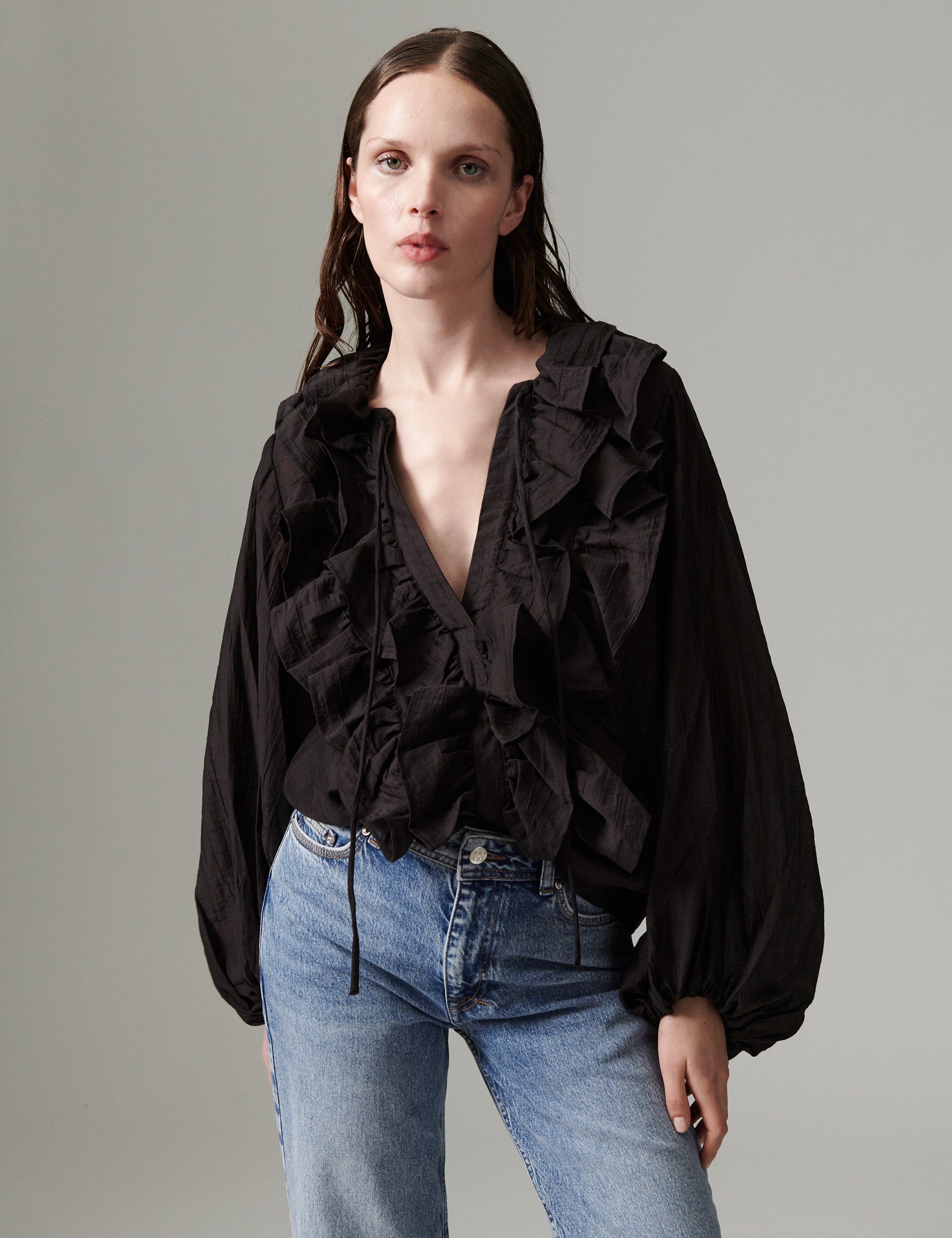DAY Birger ét Mikkelsen DAYFrey - Tencilly - Blouse Blouse 191018 Ganache