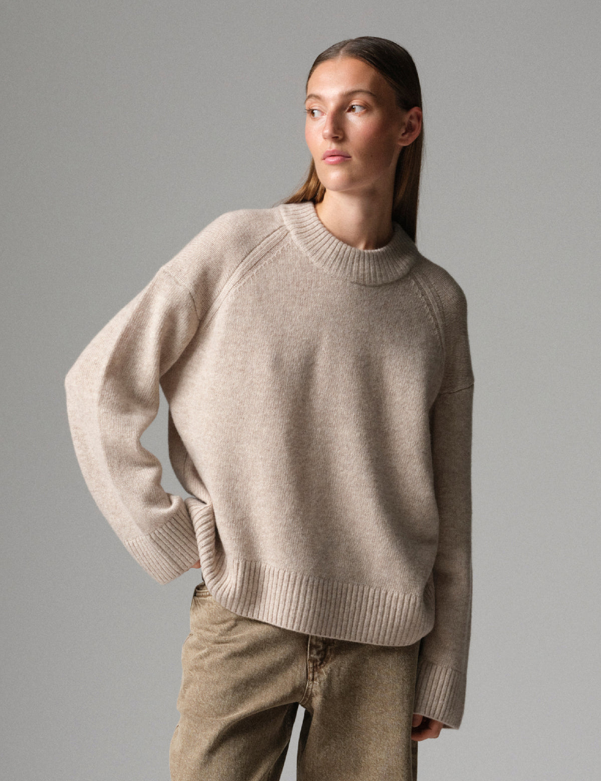 DAY Birger ét Mikkelsen DAYGlen - Soft Lamb - Pullover Pullover 171105 Roasted Cashew